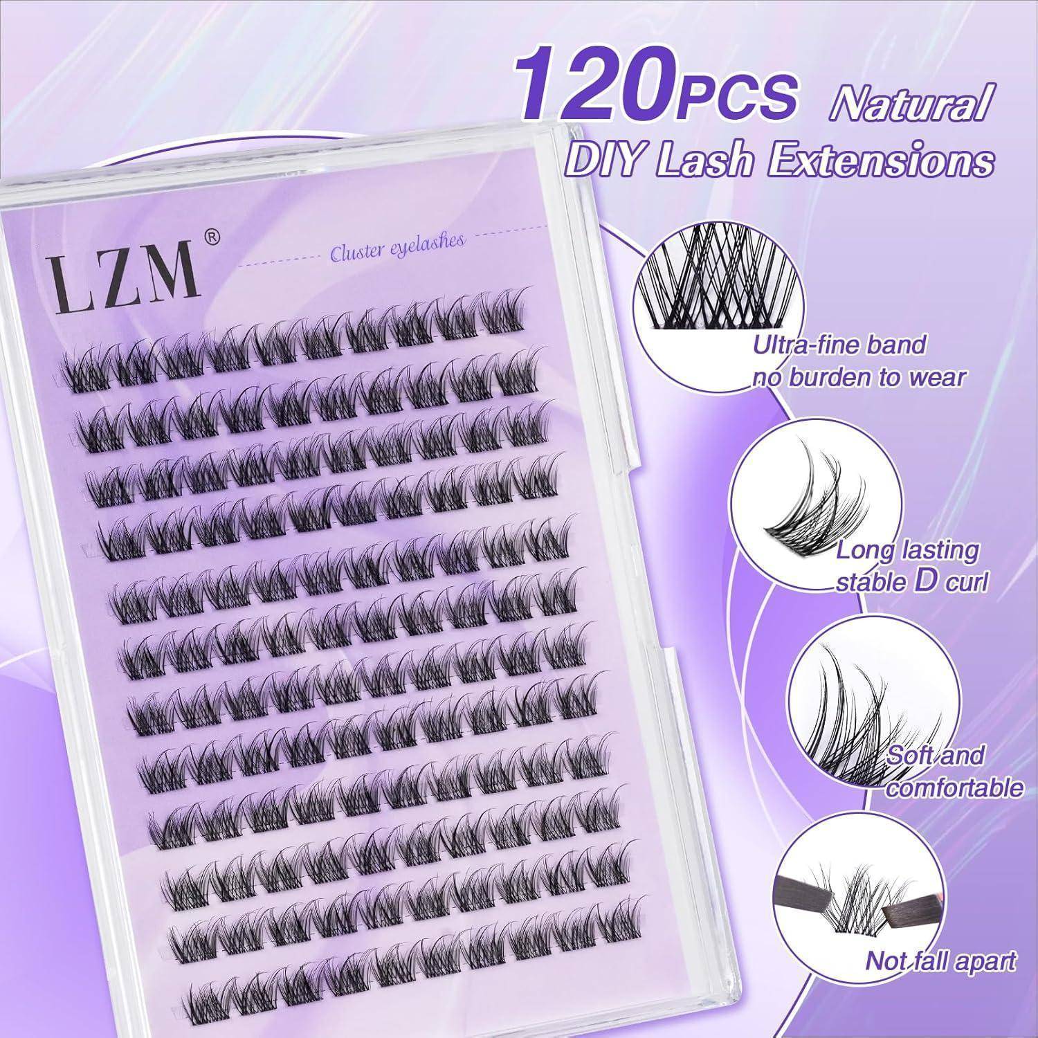 Produktanzeige für LZM „120er Set natürliche DIY-Wimpernverlängerungen