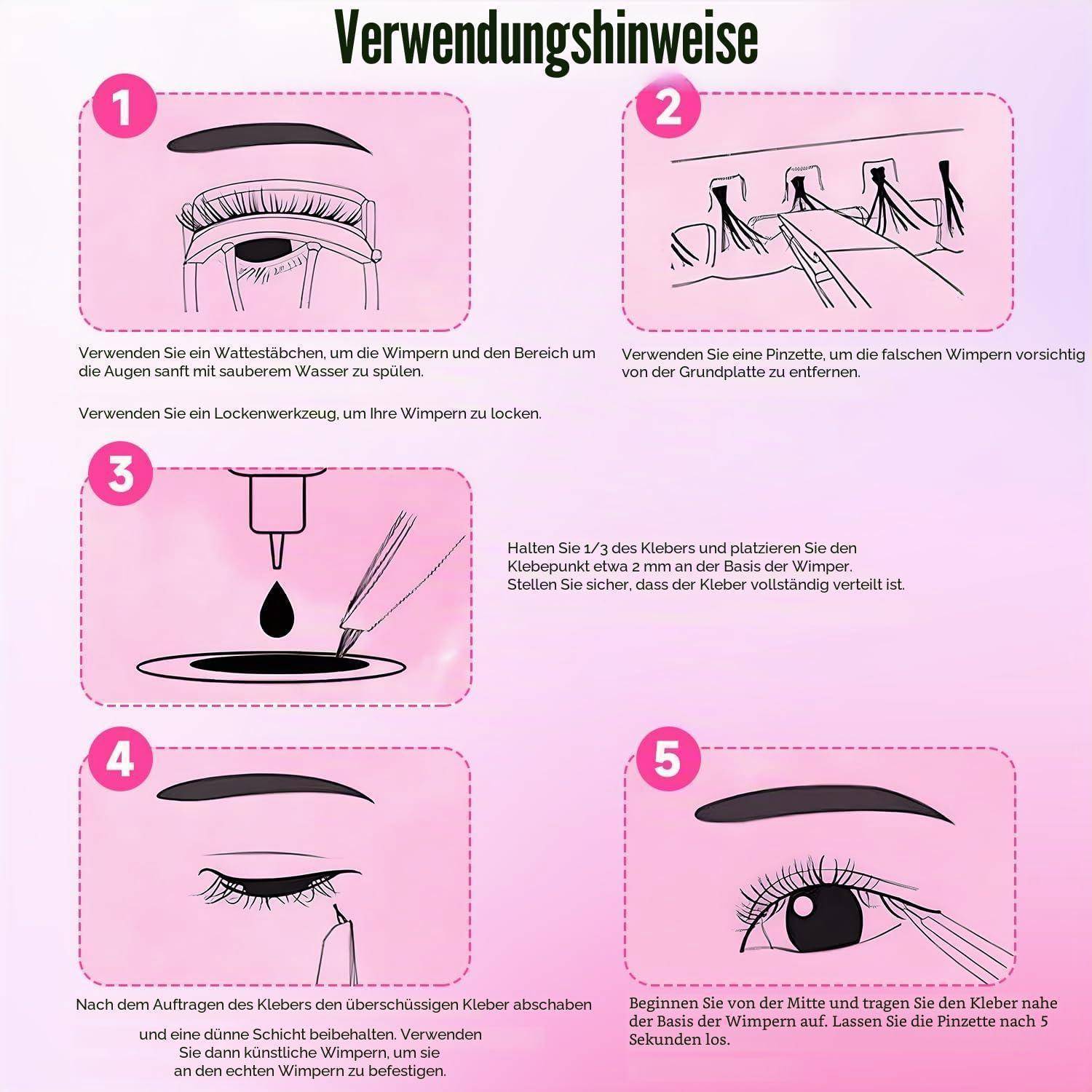 Wimpern Extensions Set, 240Pcs DIY Lash Clusters Kit mit Bond and Seal, Pinzette, Entferner, 30P 40P Mix 10-16mm für Natürlichen Look