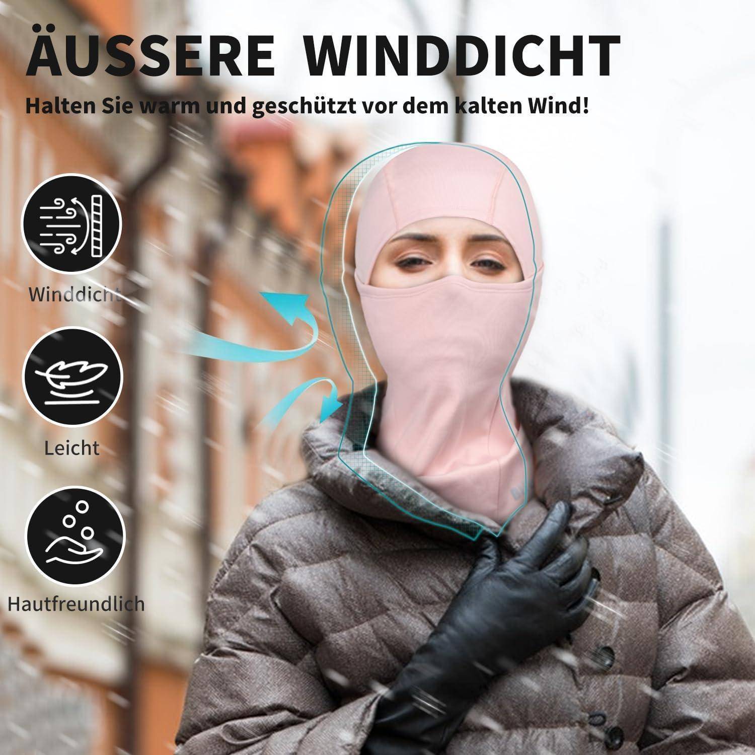 Sturmhaube Winter Balaclava Herren Damen Winddicht Warm Skimaske Sturmmaske Fahrrad Atmungsaktiv Gesichtshaube für Motorrad Skifahren Outdoorsports