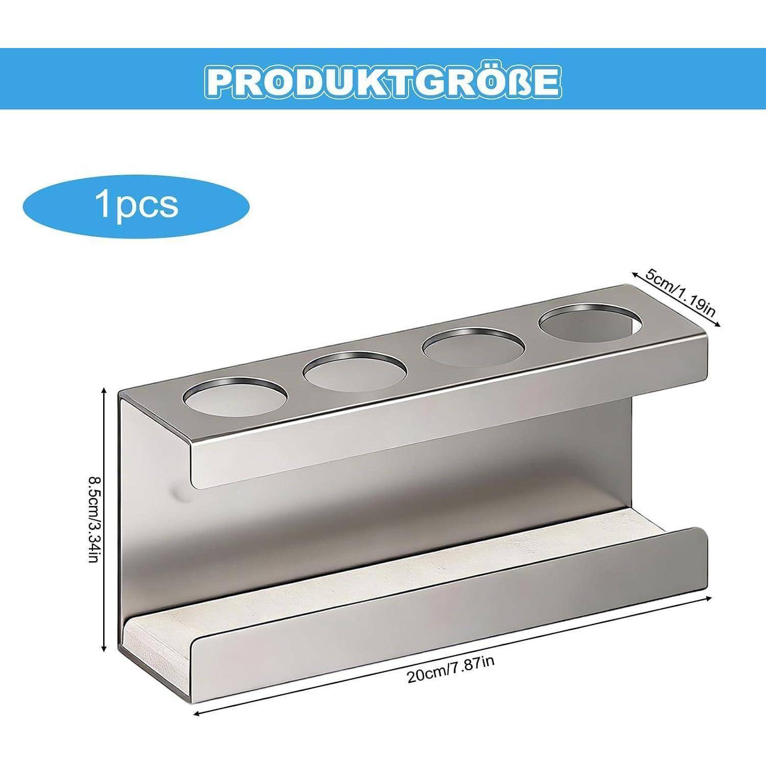 Größendiagramm eines Metallregals mit der Bezeichnung „1 Stück