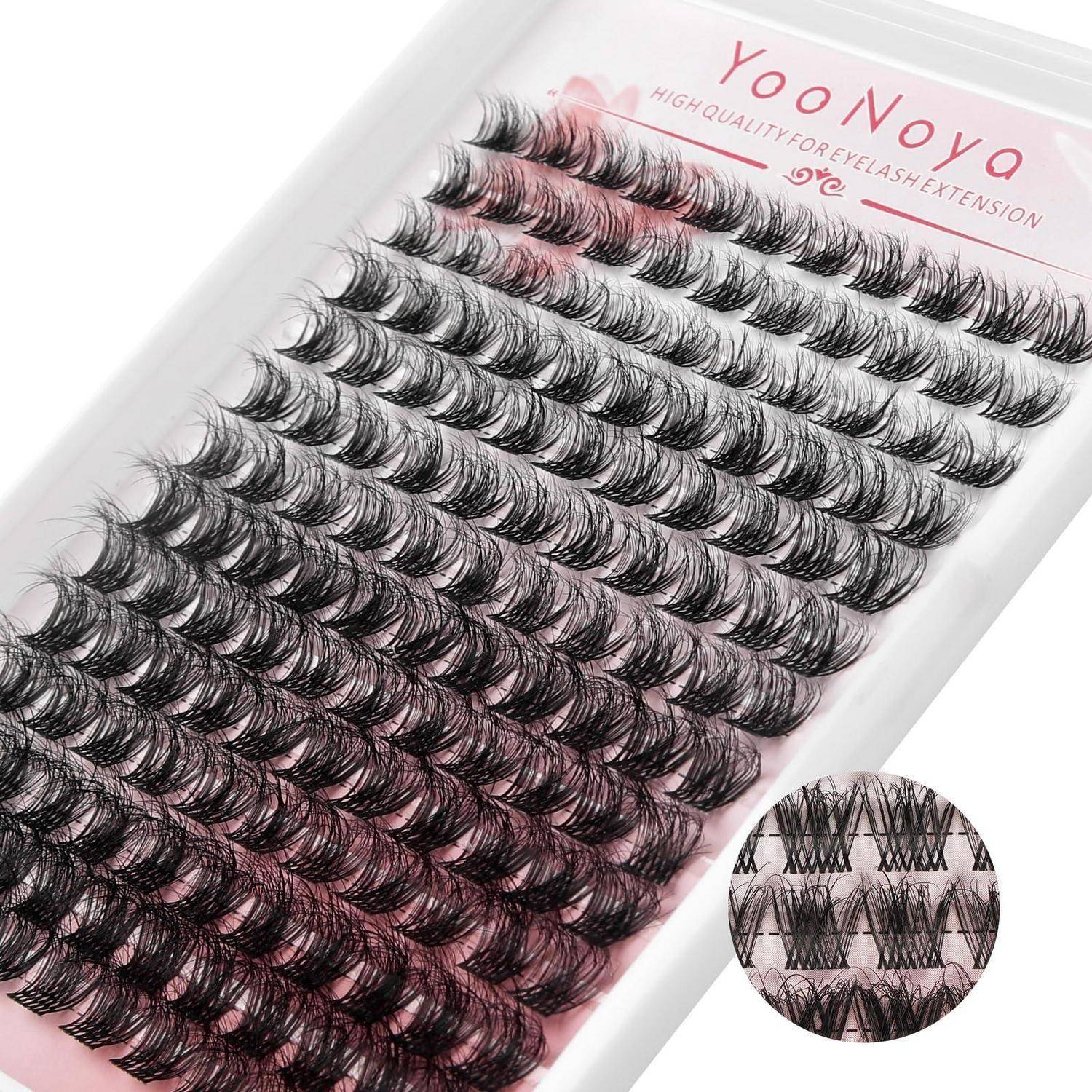 Verpacktes Set mit falschen Wimpernverlängerungen mit der Bezeichnung „VOOYOYO