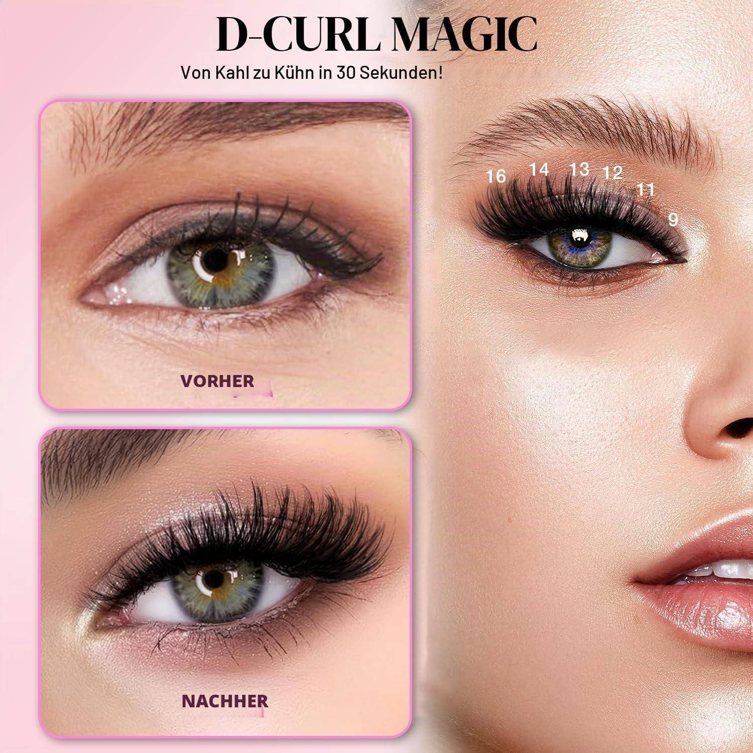 Werbeanzeige für „D-CURL MAGIC
