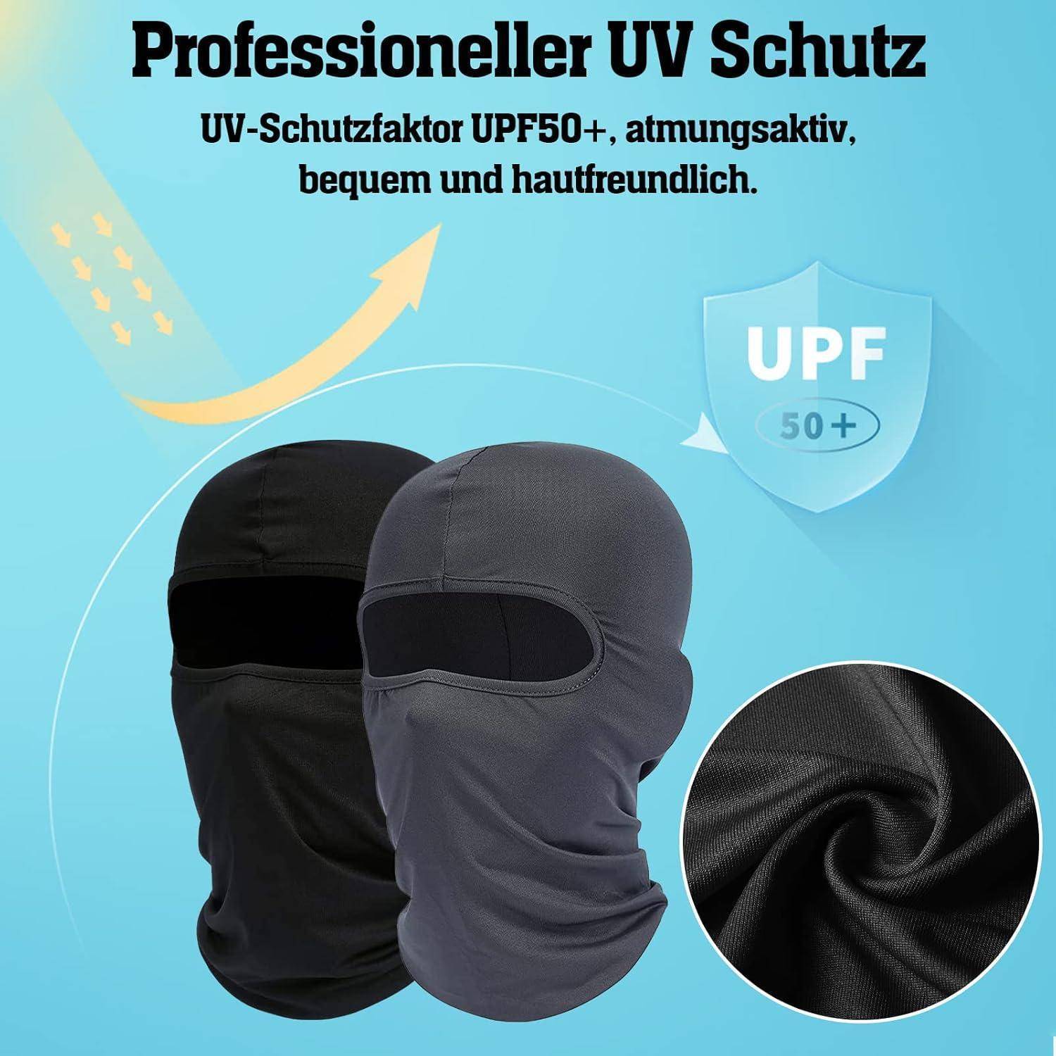 SPOKKI 4 Stücke Sturmhaube Balaclava UV Schutz Gesichtsmasken, Herren und Damen Winddicht Multifunktional Gesichtshaube für Outdoor-Sport Skimaske
