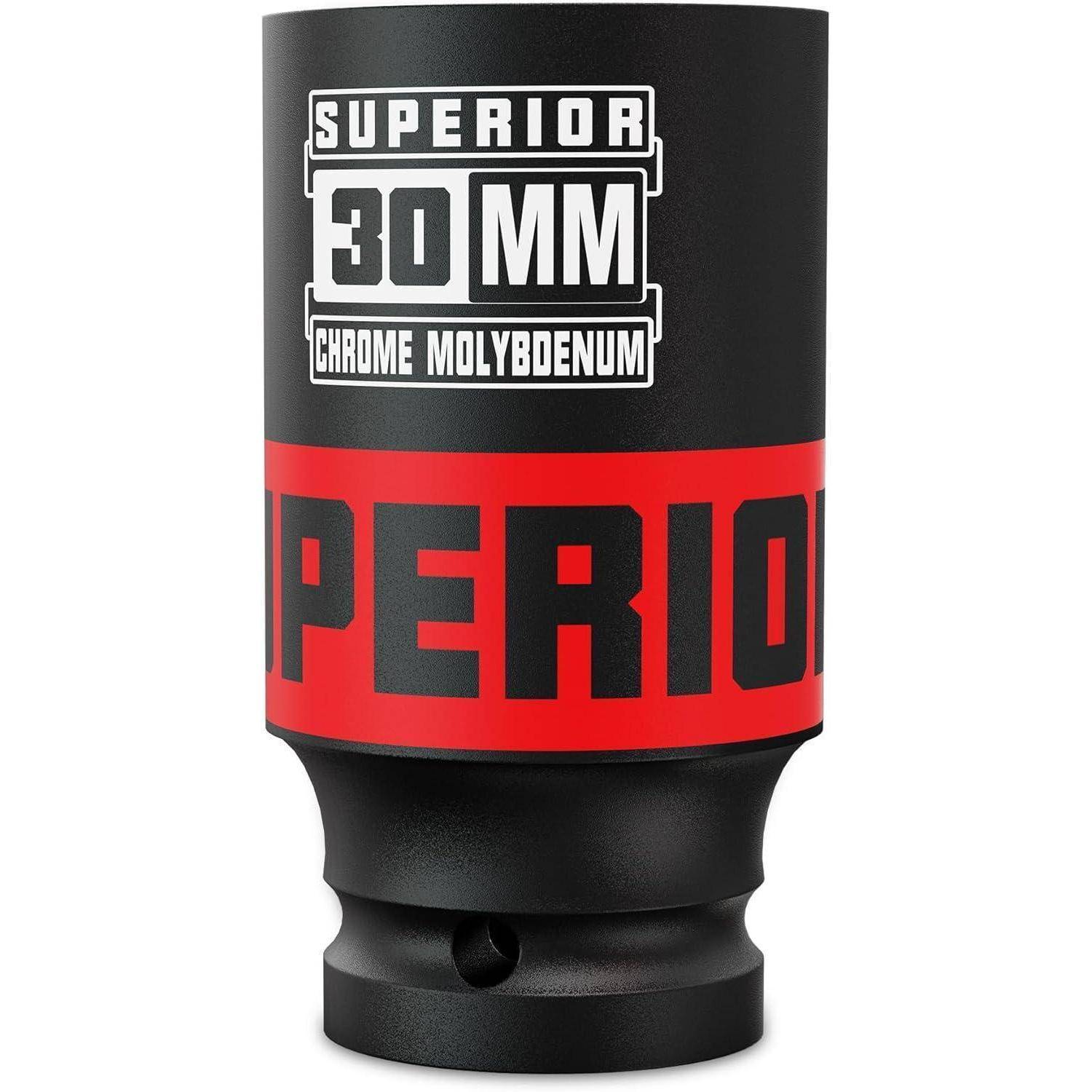 Schwarze 30-mm-Steckdose aus Chrom-Molybdän mit rotem 