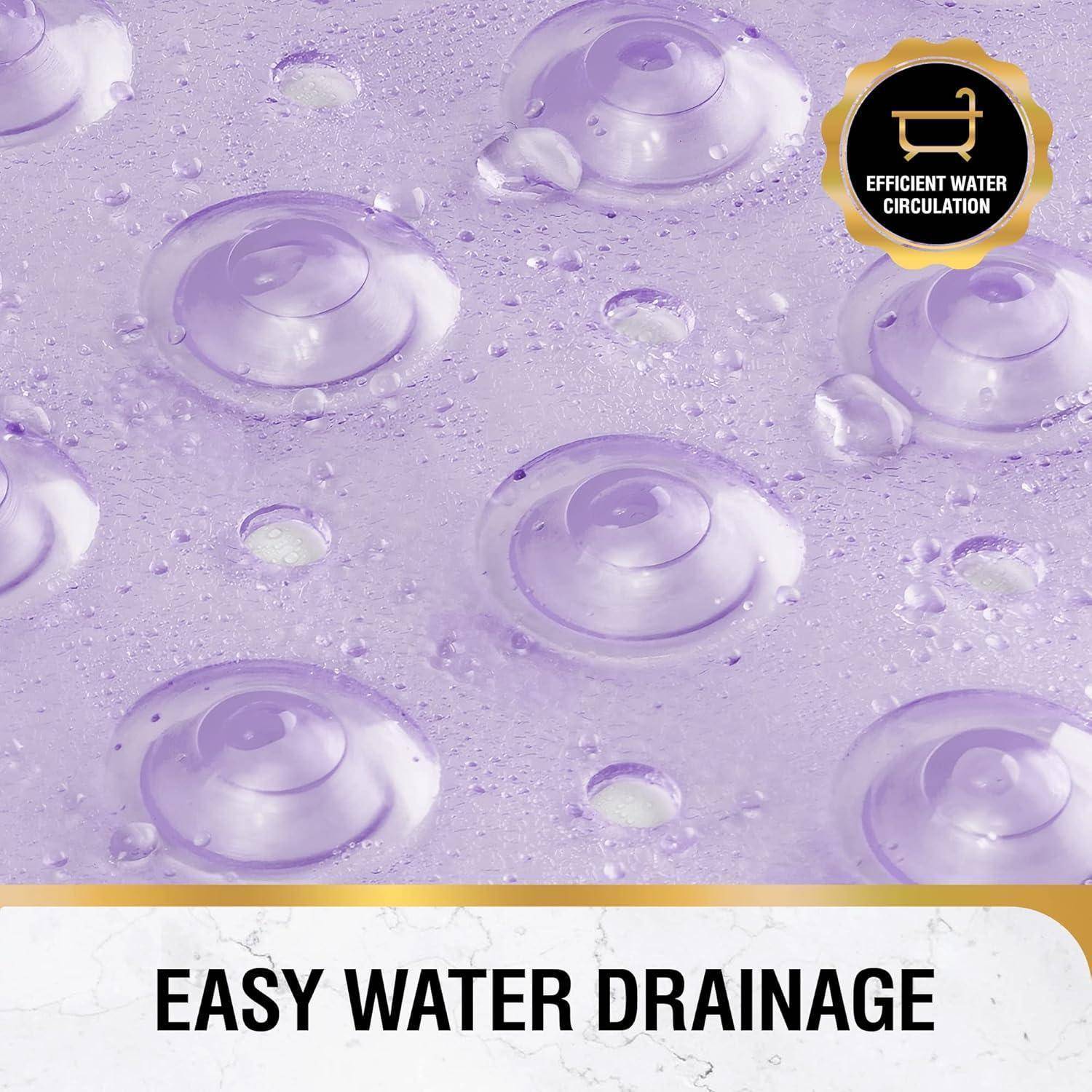 Nahaufnahme einer strukturierten Oberfläche mit Wassertropfen und einem Symbol mit der Bezeichnung „Effiziente Wasserzirkulation