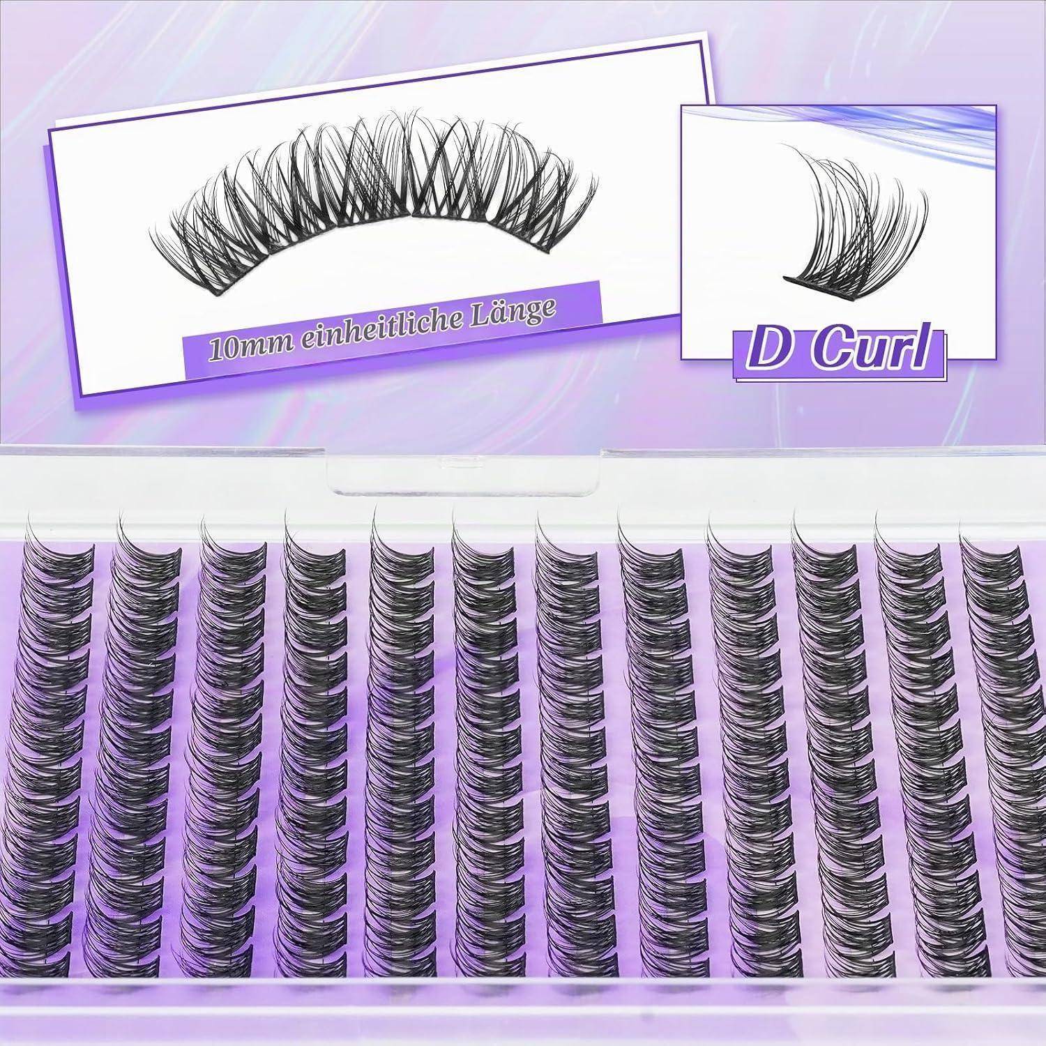 Wimpern in „D Curl