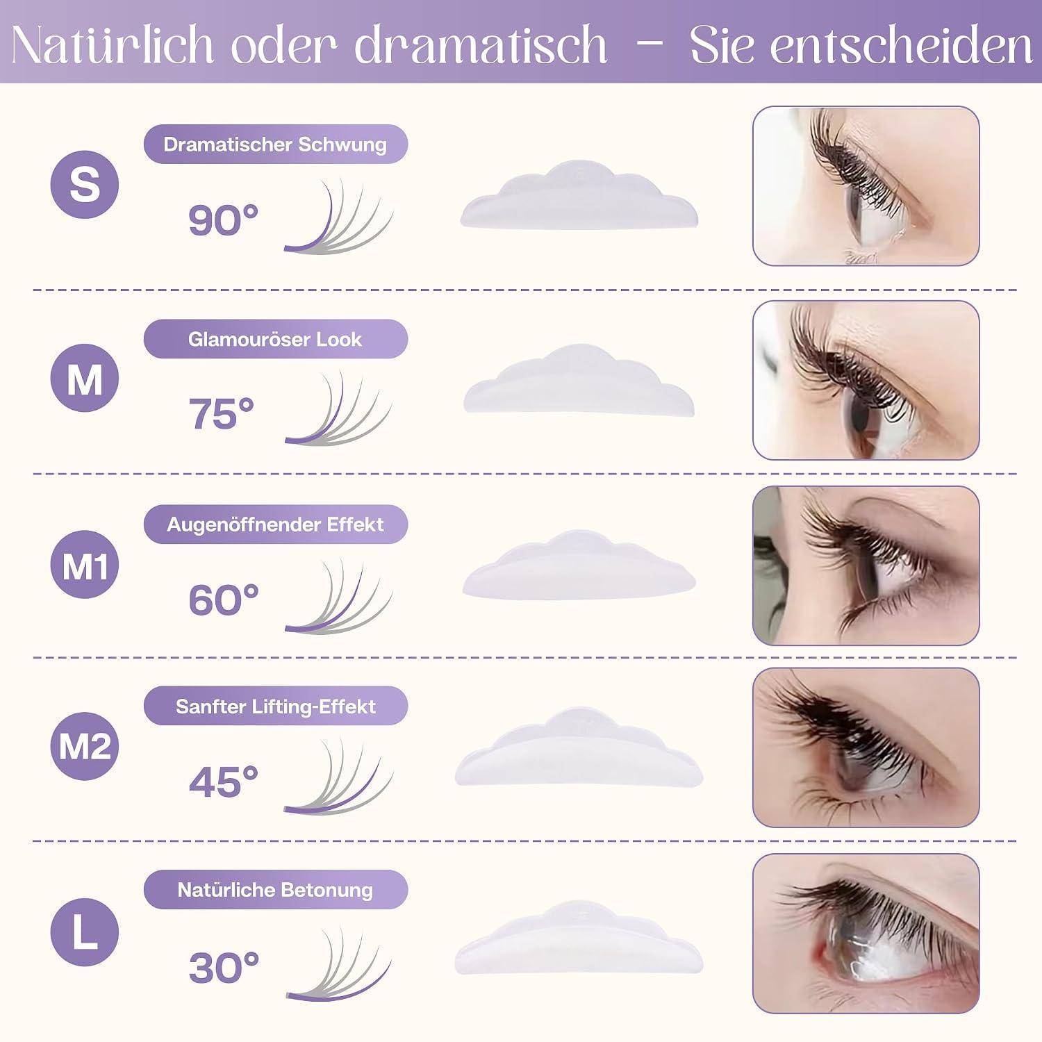 CALAILIS Wimpernlifting Set, 2025 Aktualisierte Lash Lifting Set, Semi-Permanente Wimpern Curling Geeignet für Salon und DIY zu Hause Verwenden