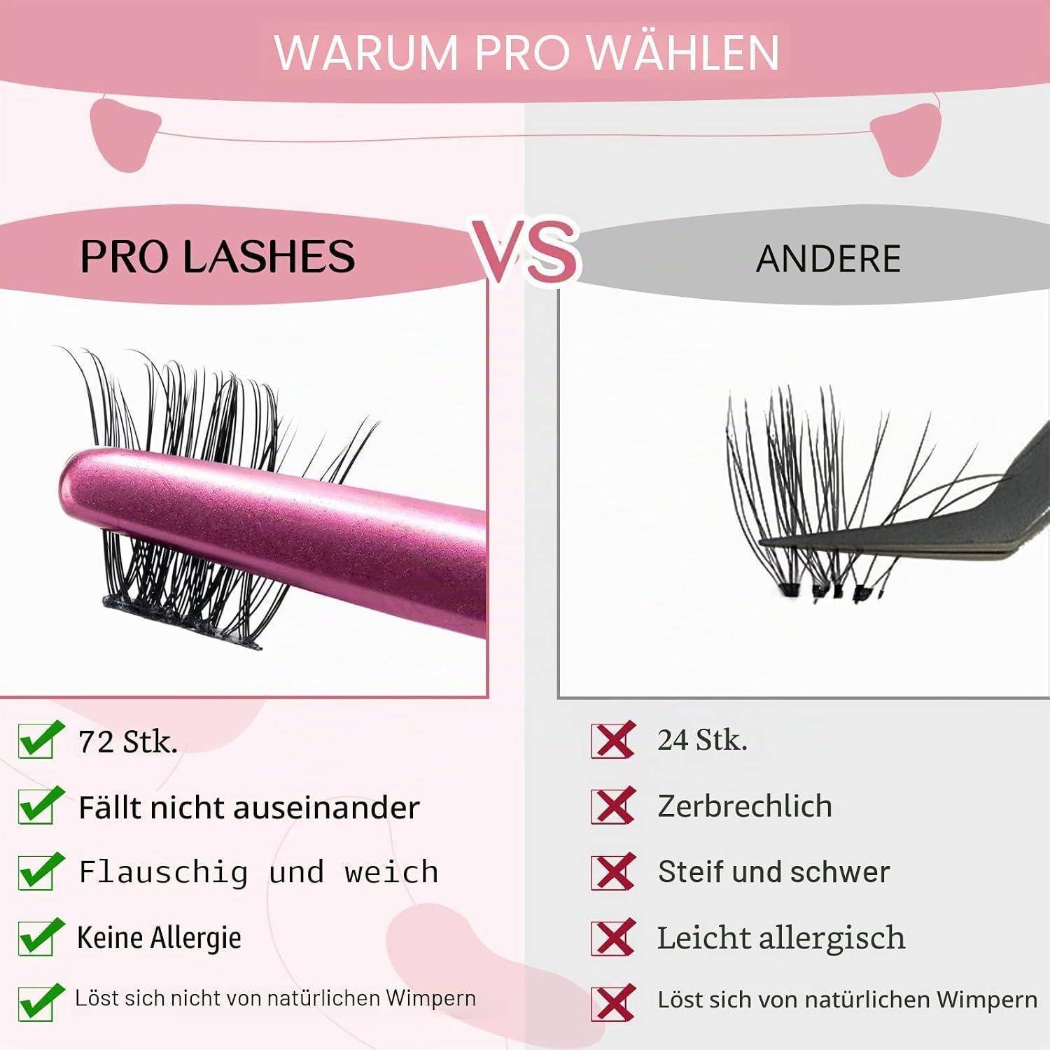 Lash Cluster-Wimpern DIY mit super dünnem Band für Heim-Wimpernstyling (Peachy, D-16mm) Lash-Peachy-16 mm