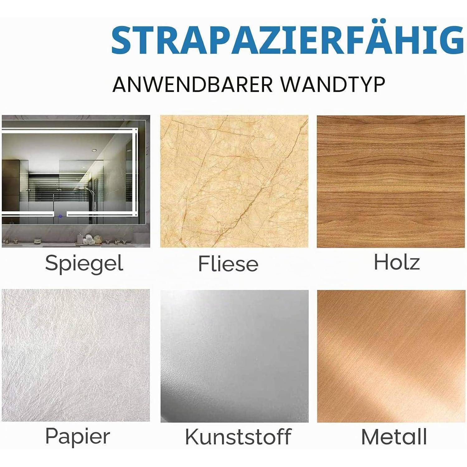 Linkidea 2er-Pack Wand-Zahnbürstenhalter mit Abdeckung für Dusche, Wohnmobil, Campingwagen, Badezimmer, selbstklebend, 2 Fächer, Reise-Zahnbürsten