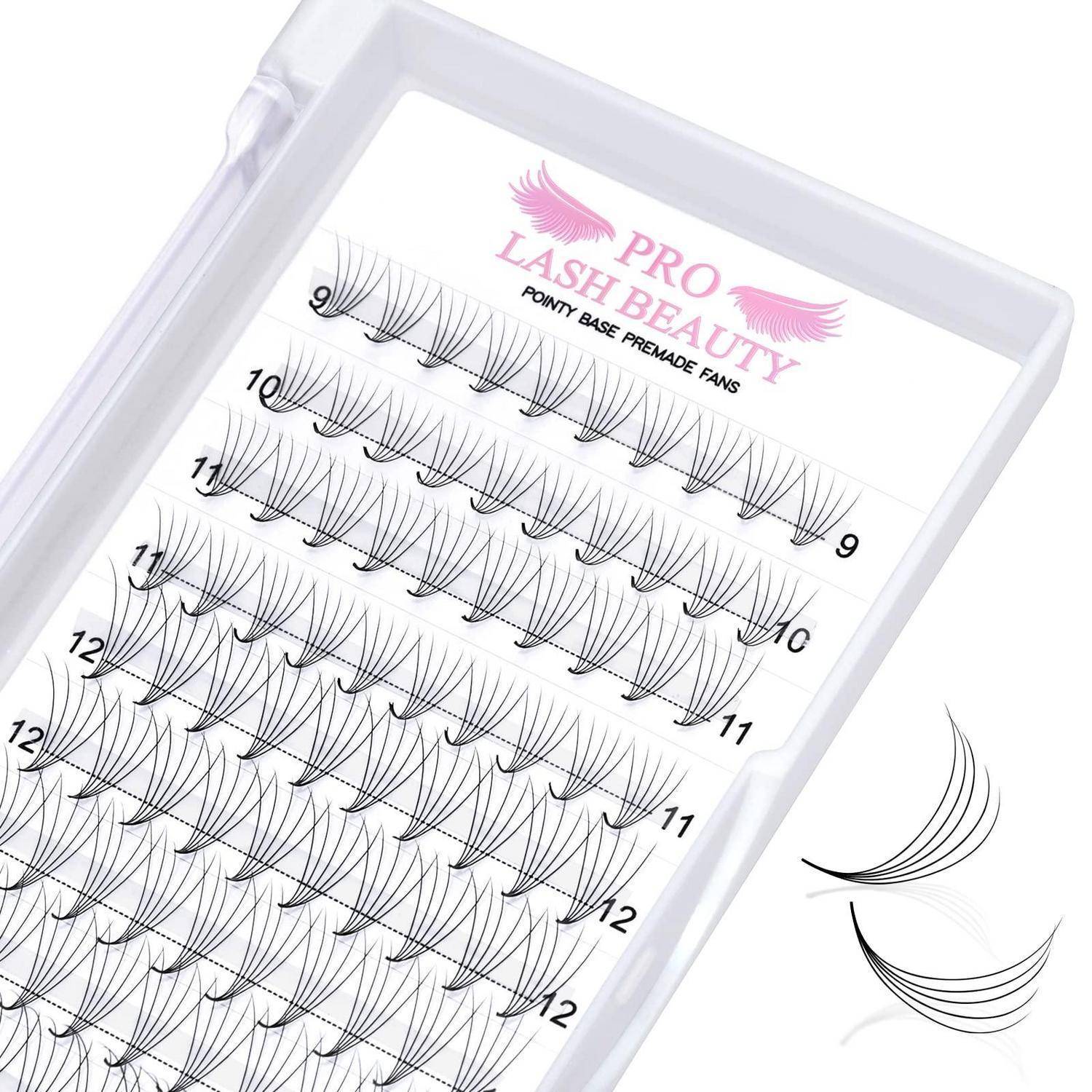 Ein Tablett mit künstlichen Wimpern mit der Aufschrift „PRO LASH BEAUTY