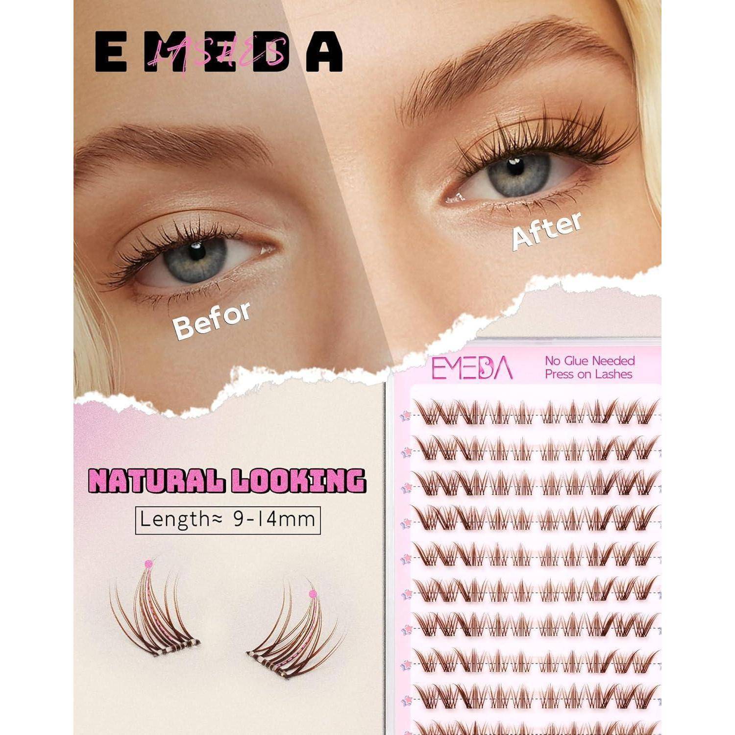 Werbung für EYEBA Kunstwimpern mit 