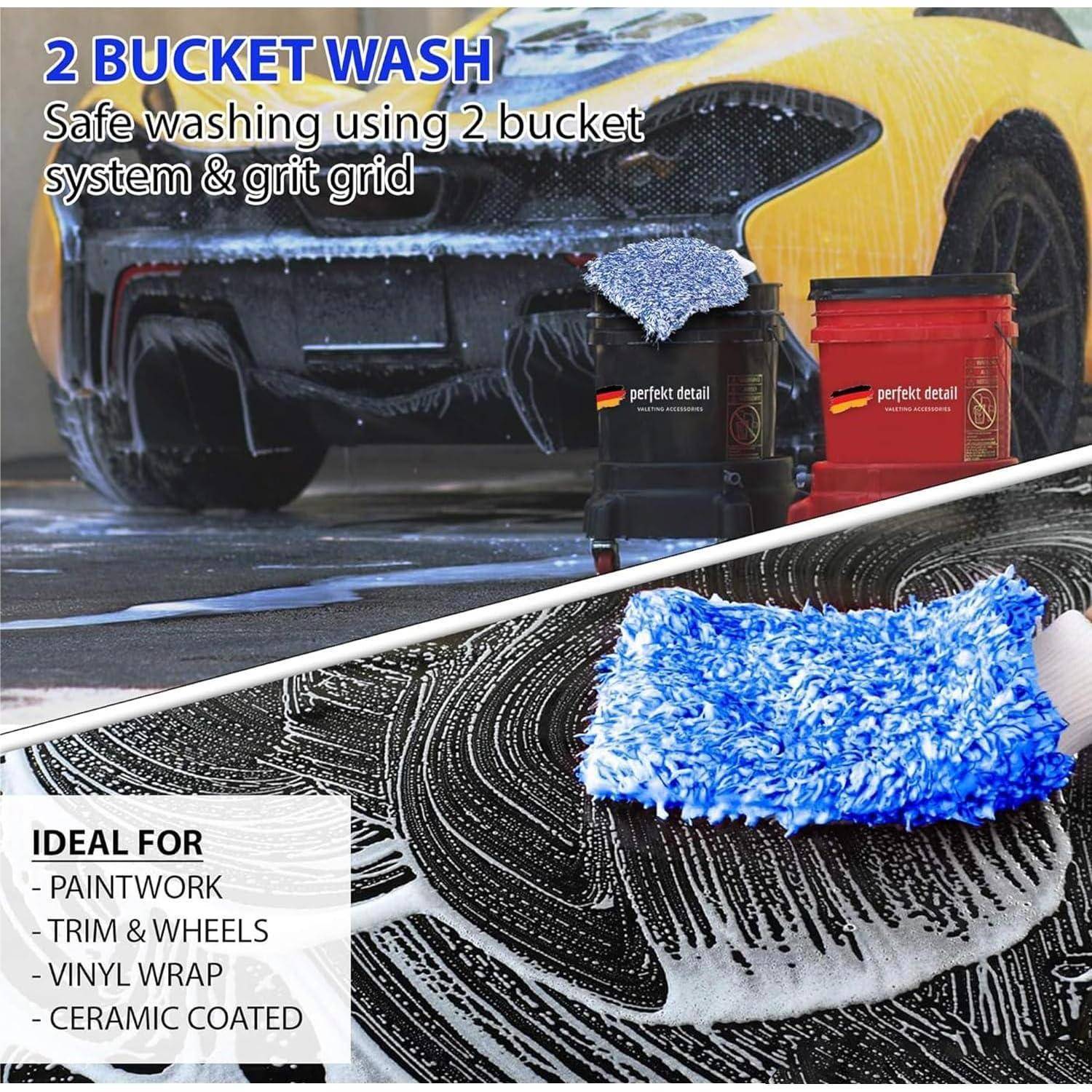 Werbung für „2 BUCKET WASH