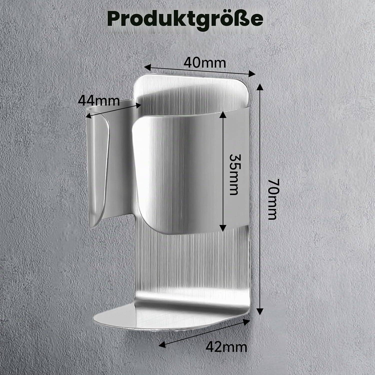 Produktgrößendiagramm einer Metallklammer mit den Abmessungen: 70 mm Höhe, 40 mm Breite, 35 mm innere Höhe, 44 mm Seitenbreite und 42 mm Basistiefe.