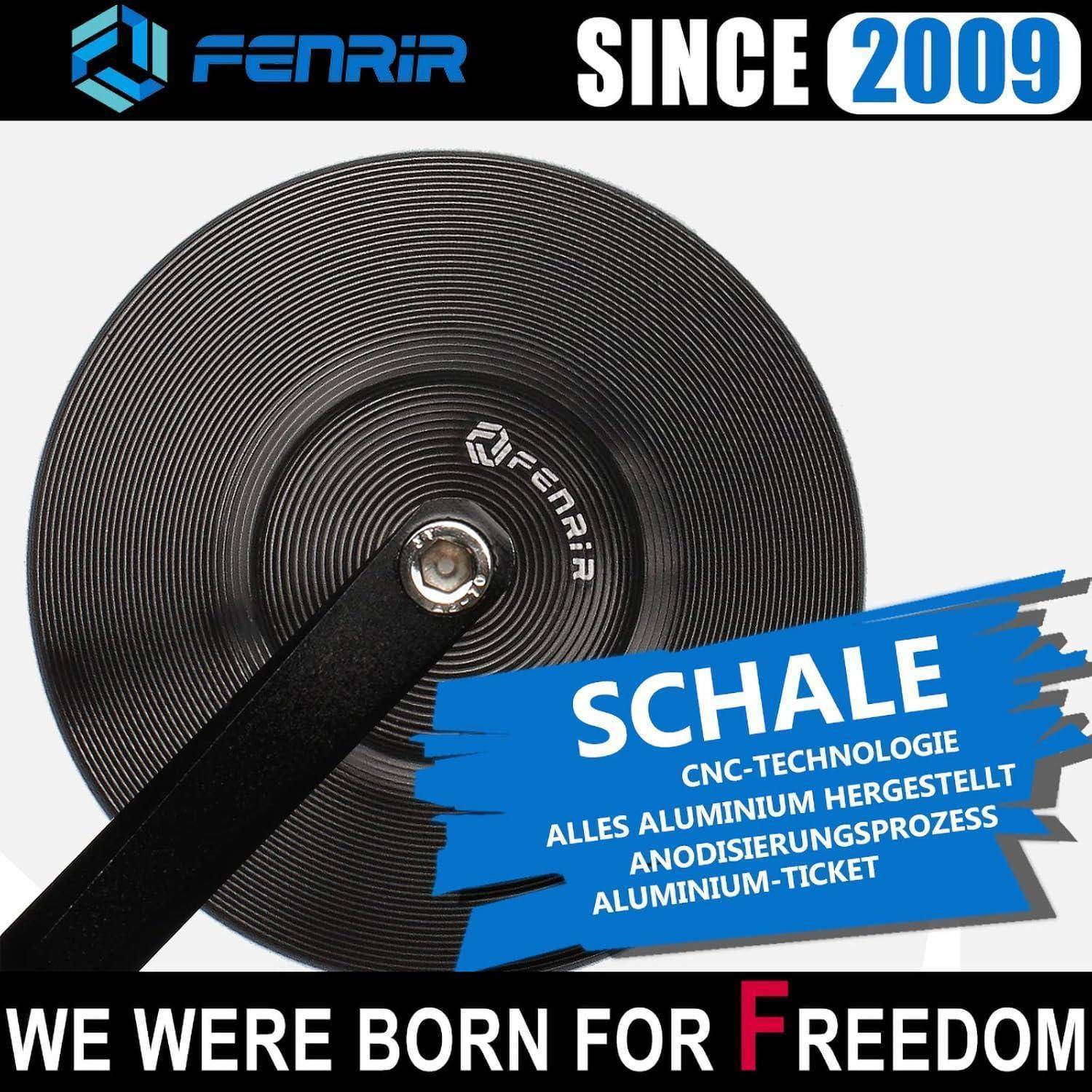 Werbe-Grafik für Fenrir mit einer großen schwarzen Lenkerband-Rolle und dem Text „SCHALE