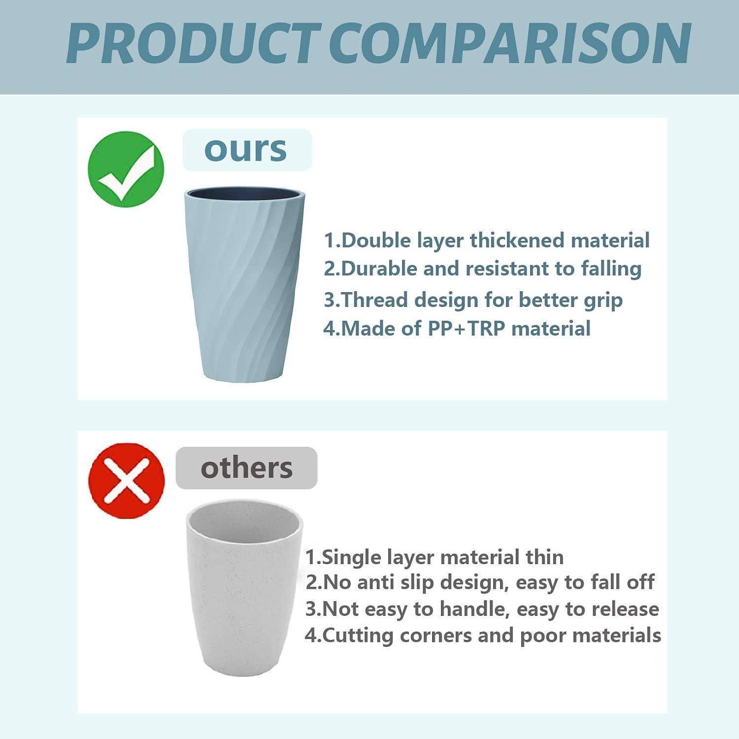 Produktvergleich-Infografik mit „unseren