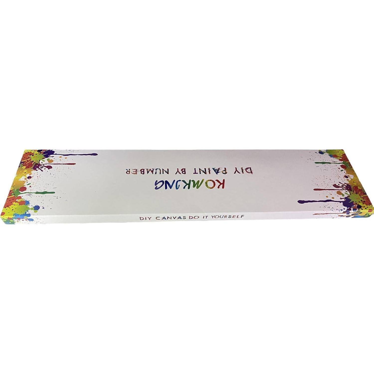 Eine DIY-Leinwand-Malkasten-Box mit der Aufschrift „KOMANG DIY PAINT BY NUMBER