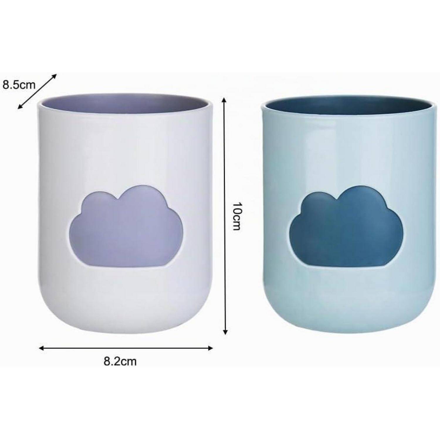 Bild von zwei zylindrischen Lagerbehältern mit Wolkenausschnitten, dargestellt mit den Abmessungen: 10 cm Höhe, 8,5 cm obere Breite und 8,2 cm Basisbreite.