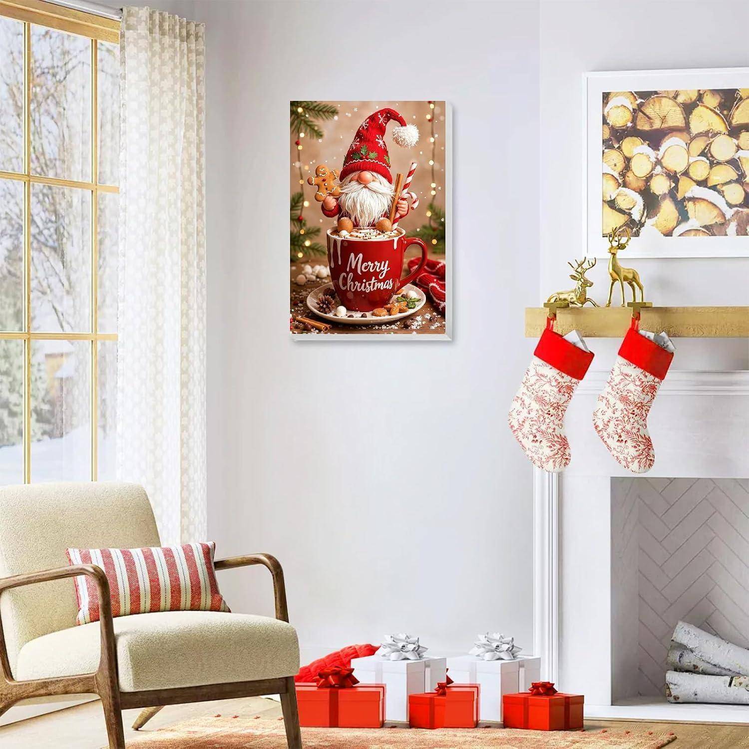 Weihnachtliches Wohnzimmer mit einem 