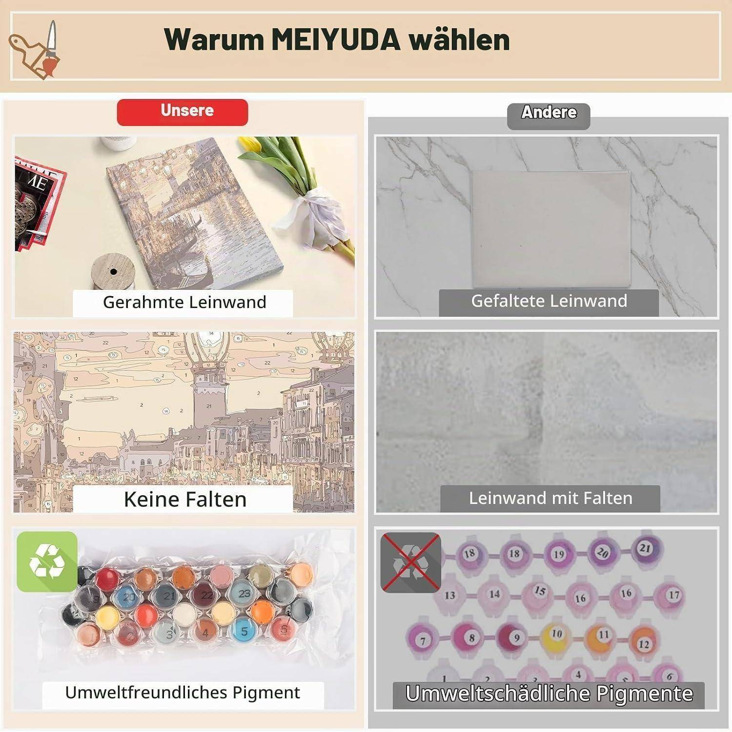 Vergleichsgrafik mit dem Titel „Warum MEIJUDA wählen