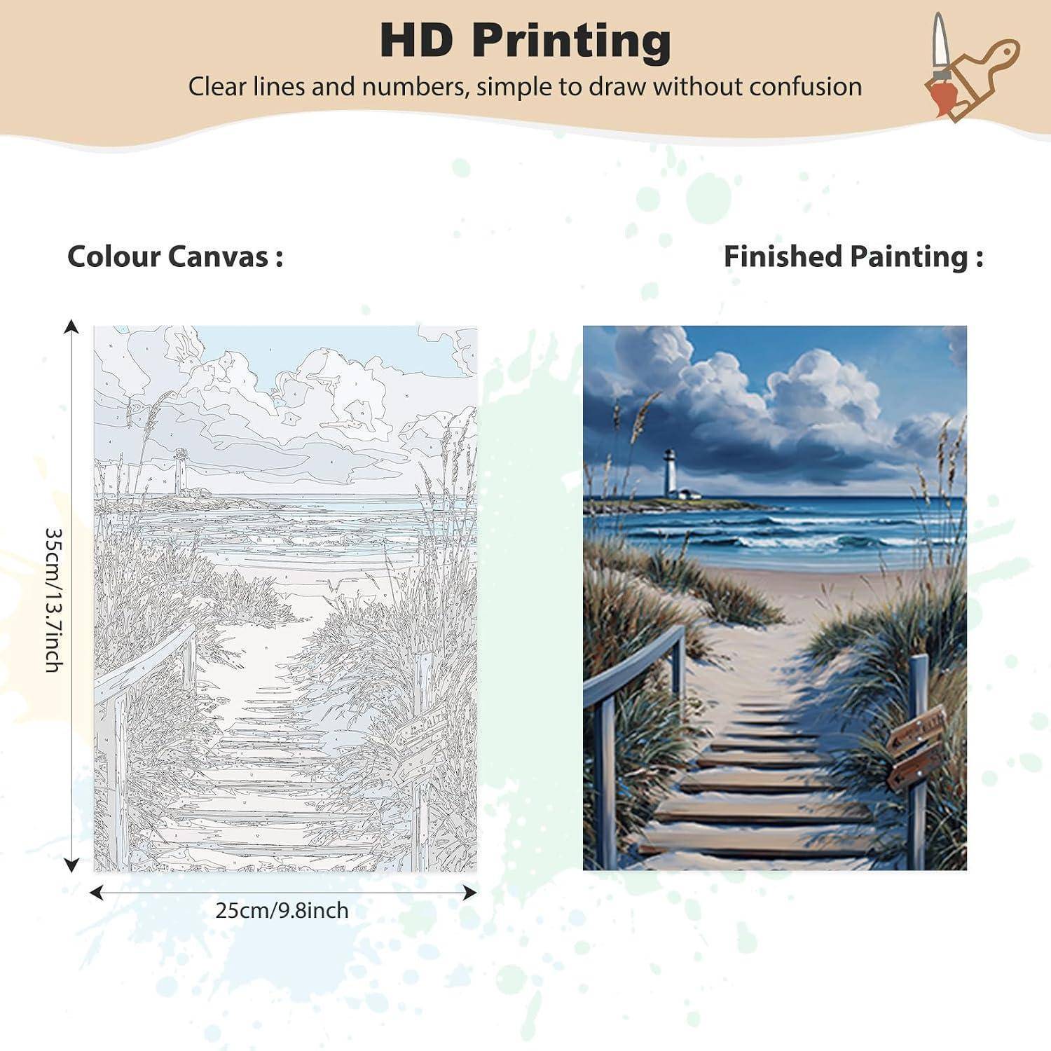 Nebeneinander liegende „Colour Canvas