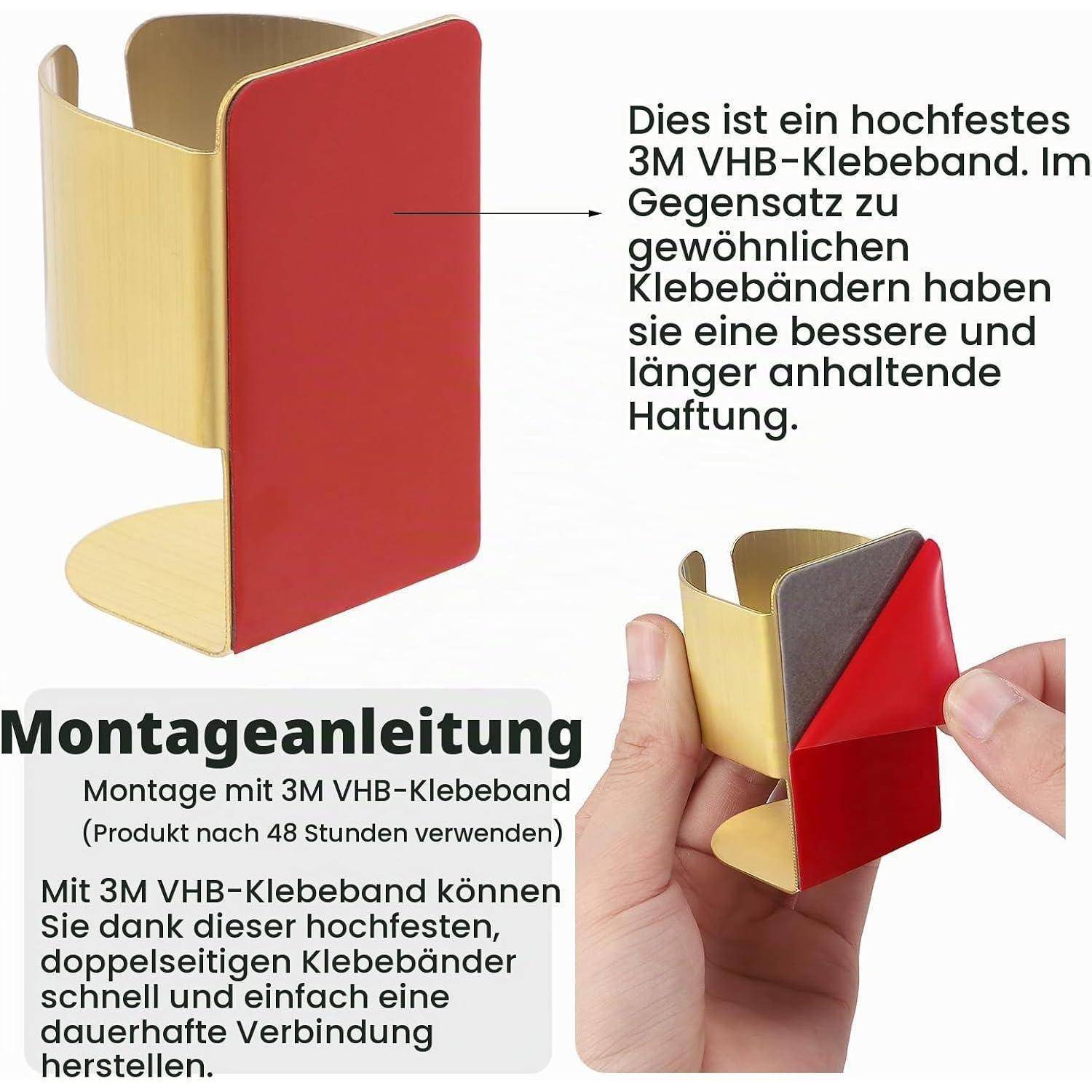 Zahnbürstenhalter Halter für elektrische Zahn-bürste, 304 Edelstahl Wandmontierbarer,Selbstklebender Aufbewahrungsständer für elektrische Zahn-b