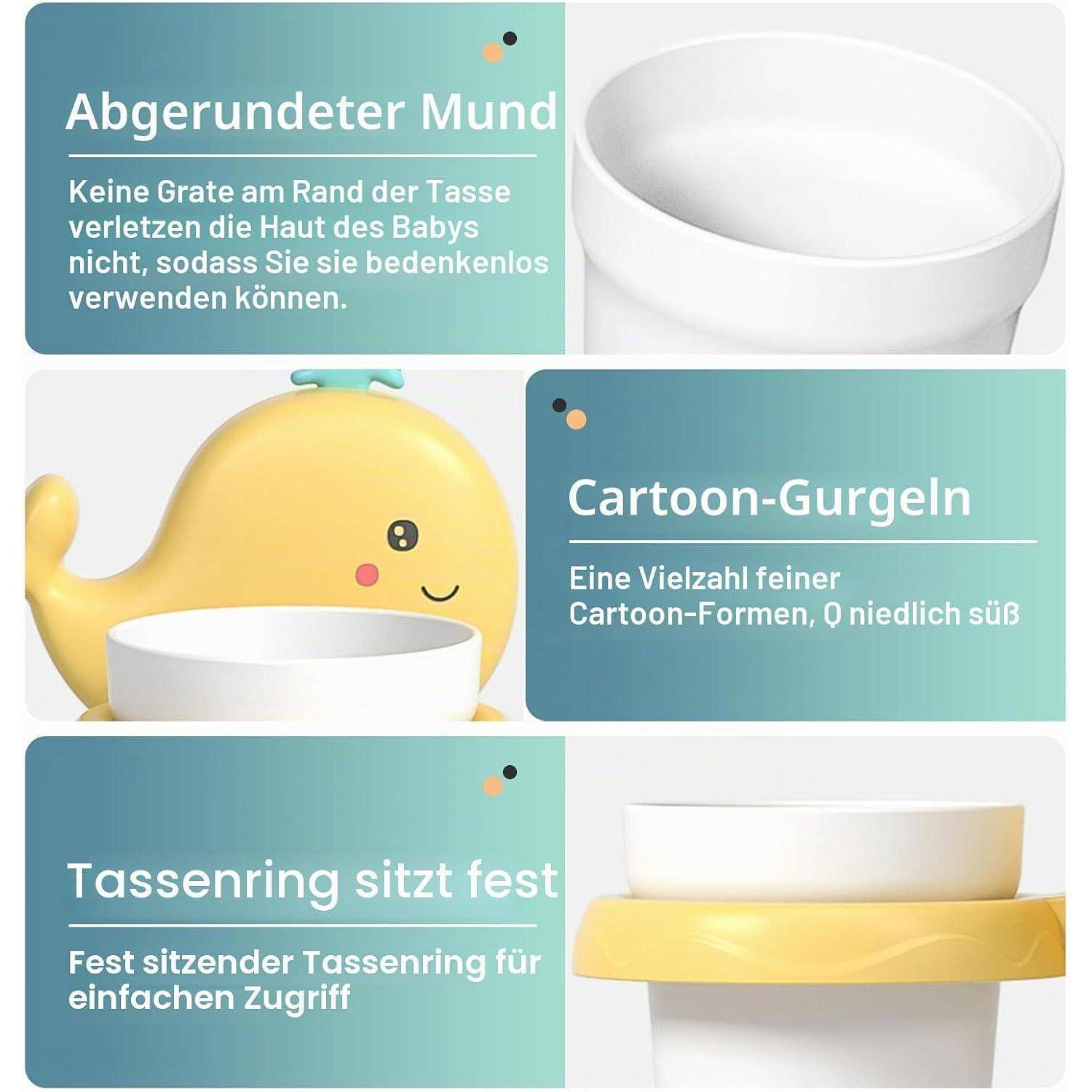 Zahnbürstenhalter, Jicyor 2 Stück Zahnbecherhalter für Kinder Niedliche Kinderzahnbürstenhalter Mit Tasse Zahnbürstenbecher ohne Bohren Zahnbürs