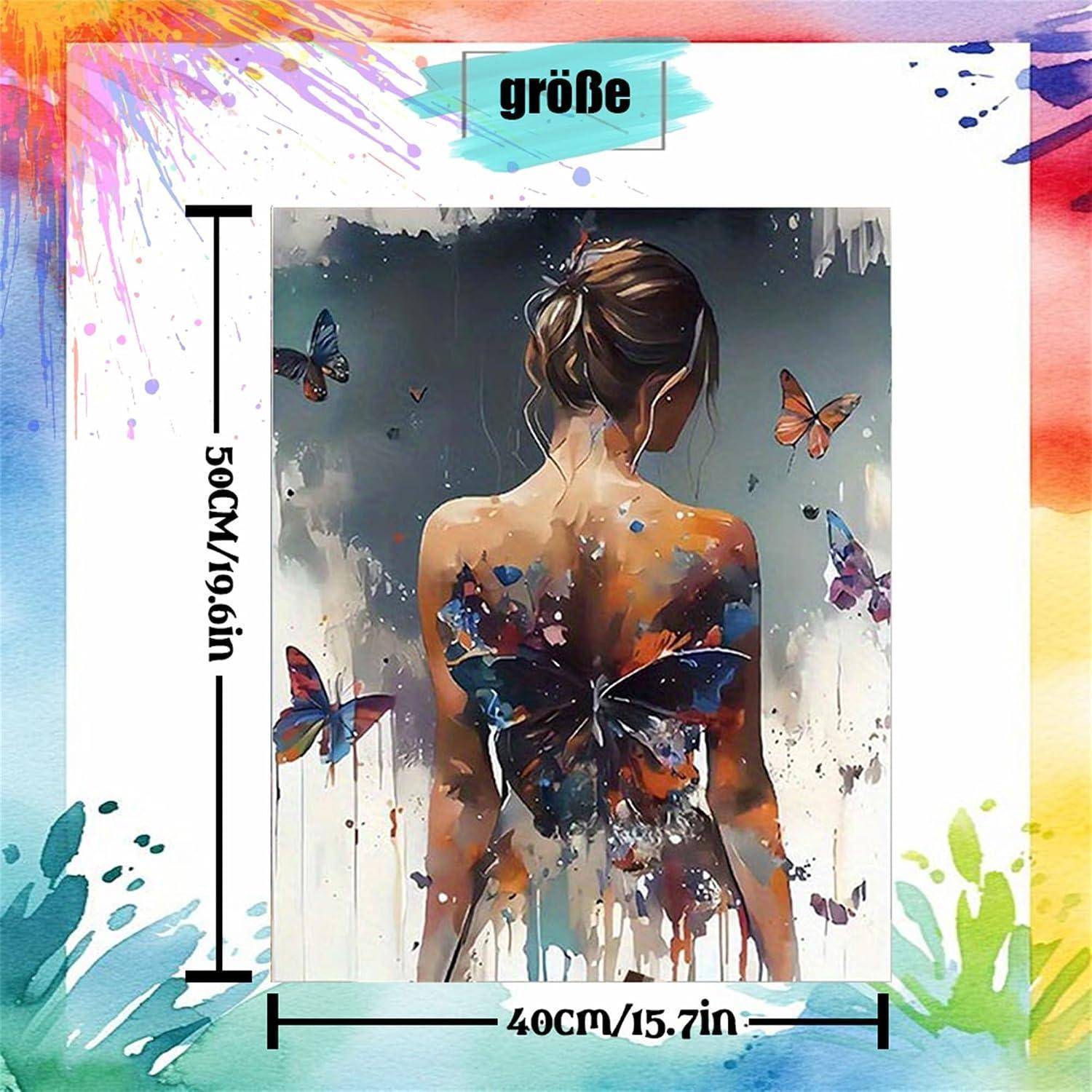 Kunstdruck mit Größenetikett „Größe