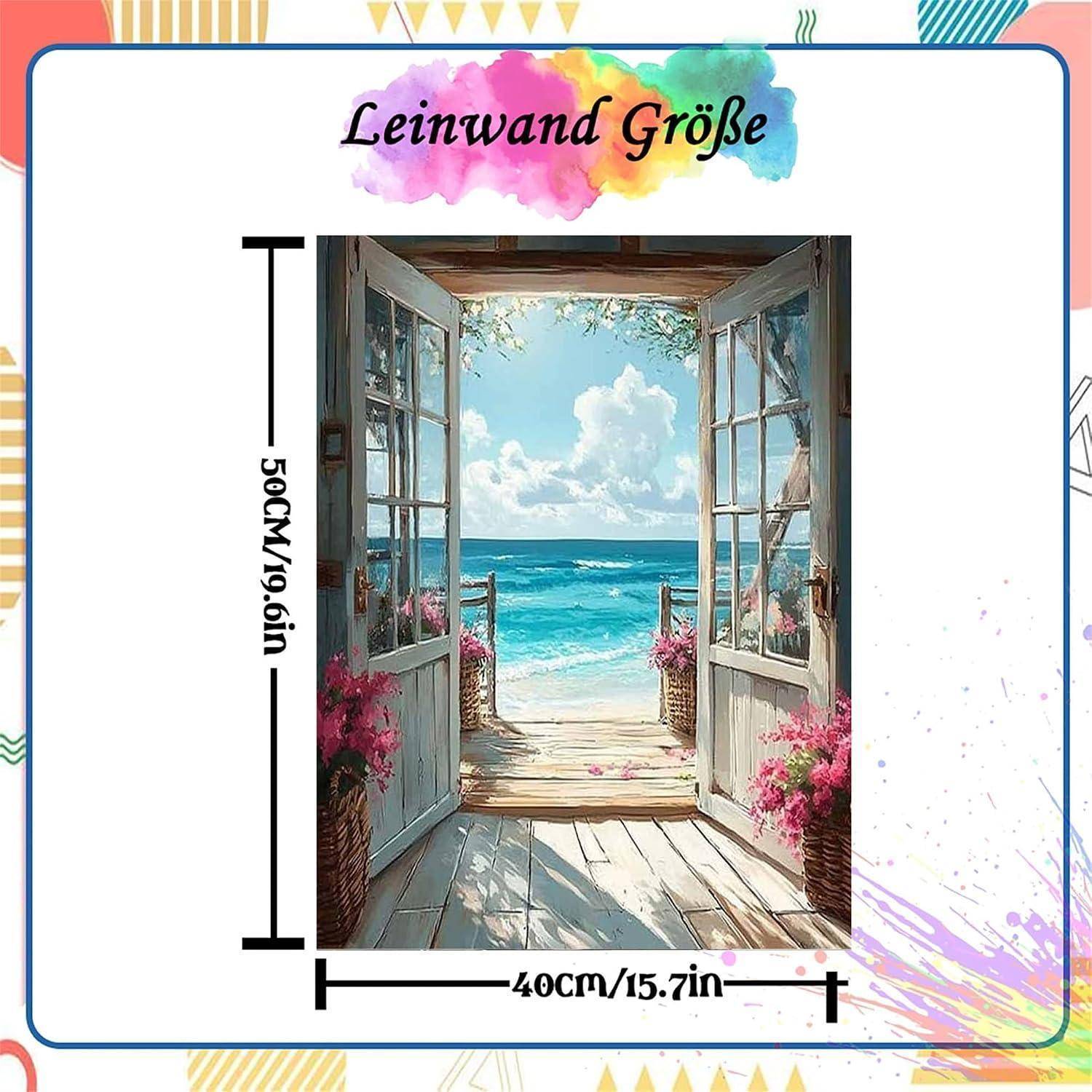 Plakatentwurf mit dem Titel „Leinwand Größe