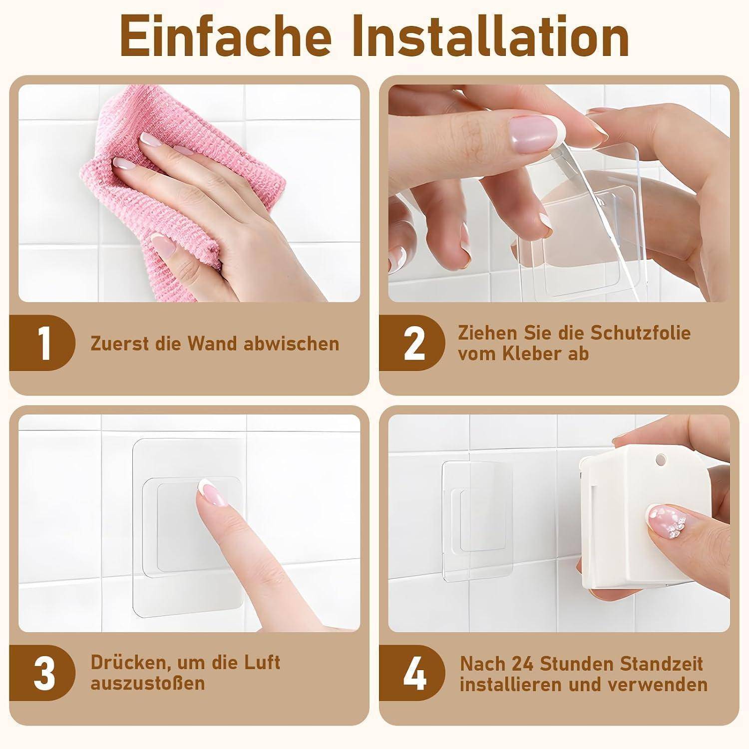 5 er Set Zahnbürstenhalter Wand, Badezimmer Organizer mit Zahnbürstenhaltern und Zahnpastahalter, Bad Zubehör für Elektrische Zahnbürste und Aufs