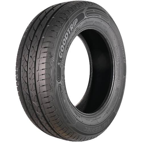 Ein schwarzer Goodyear-Reifen 