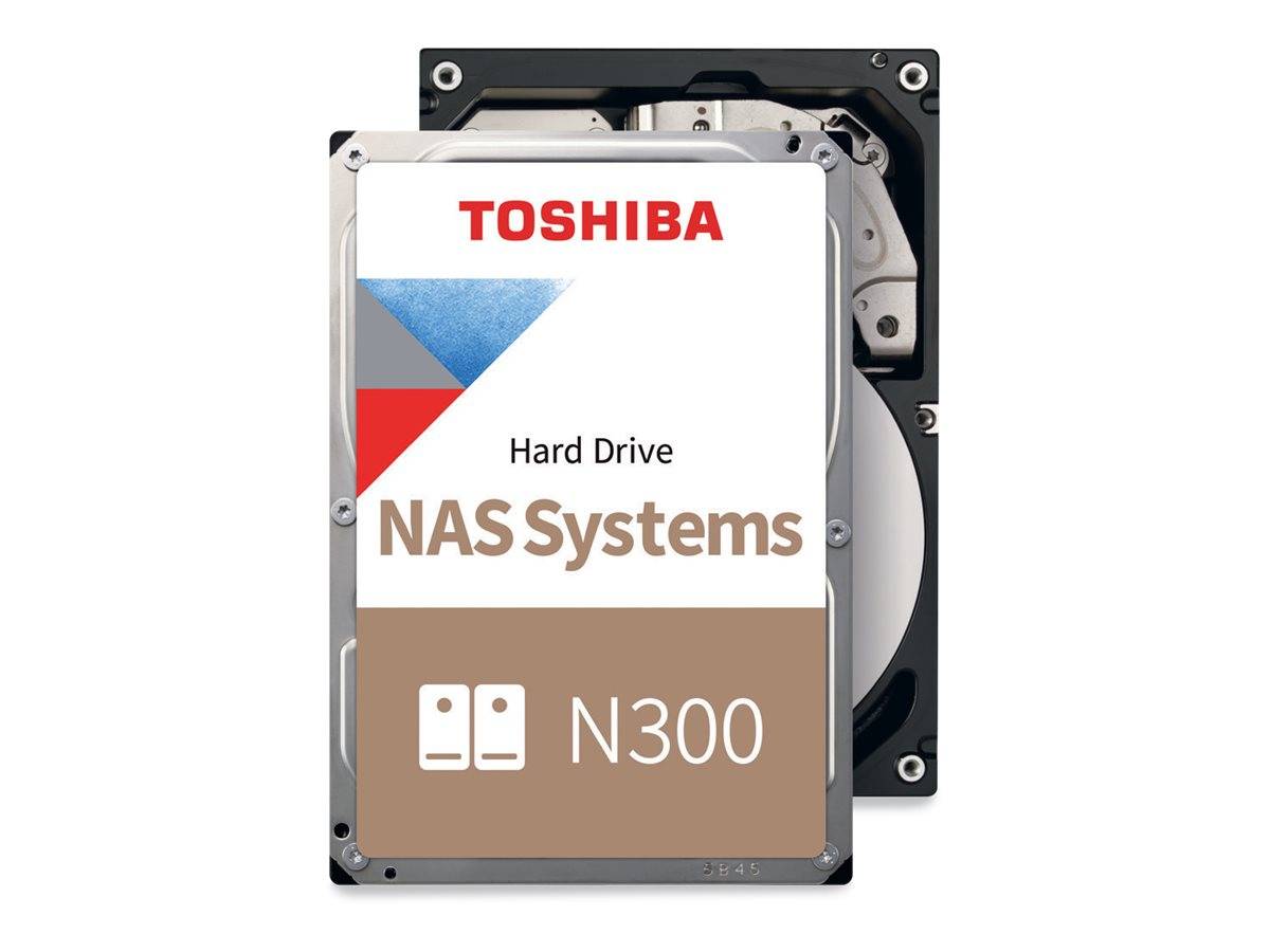 Toshiba N300 Festplatte, frontal dargestellt mit 