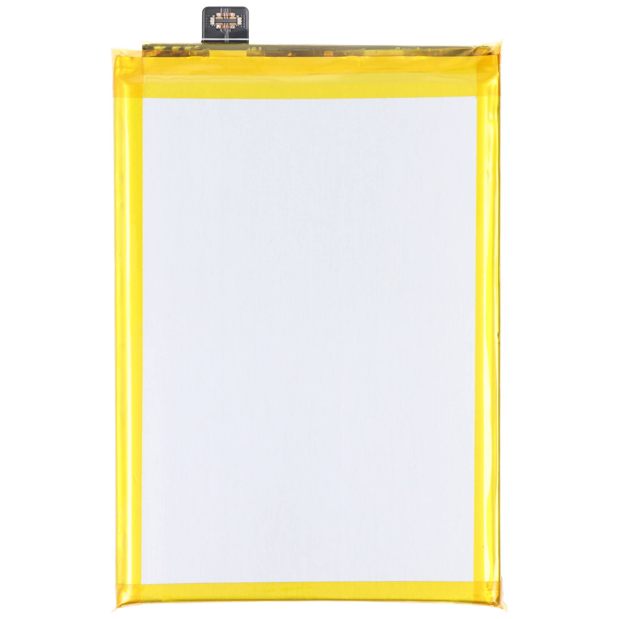 Rechteckiger Touchscreen-Digitizer oder Display-Panel mit gelbem Rand und Stecker oben, auf weißem Hintergrund dargestellt.