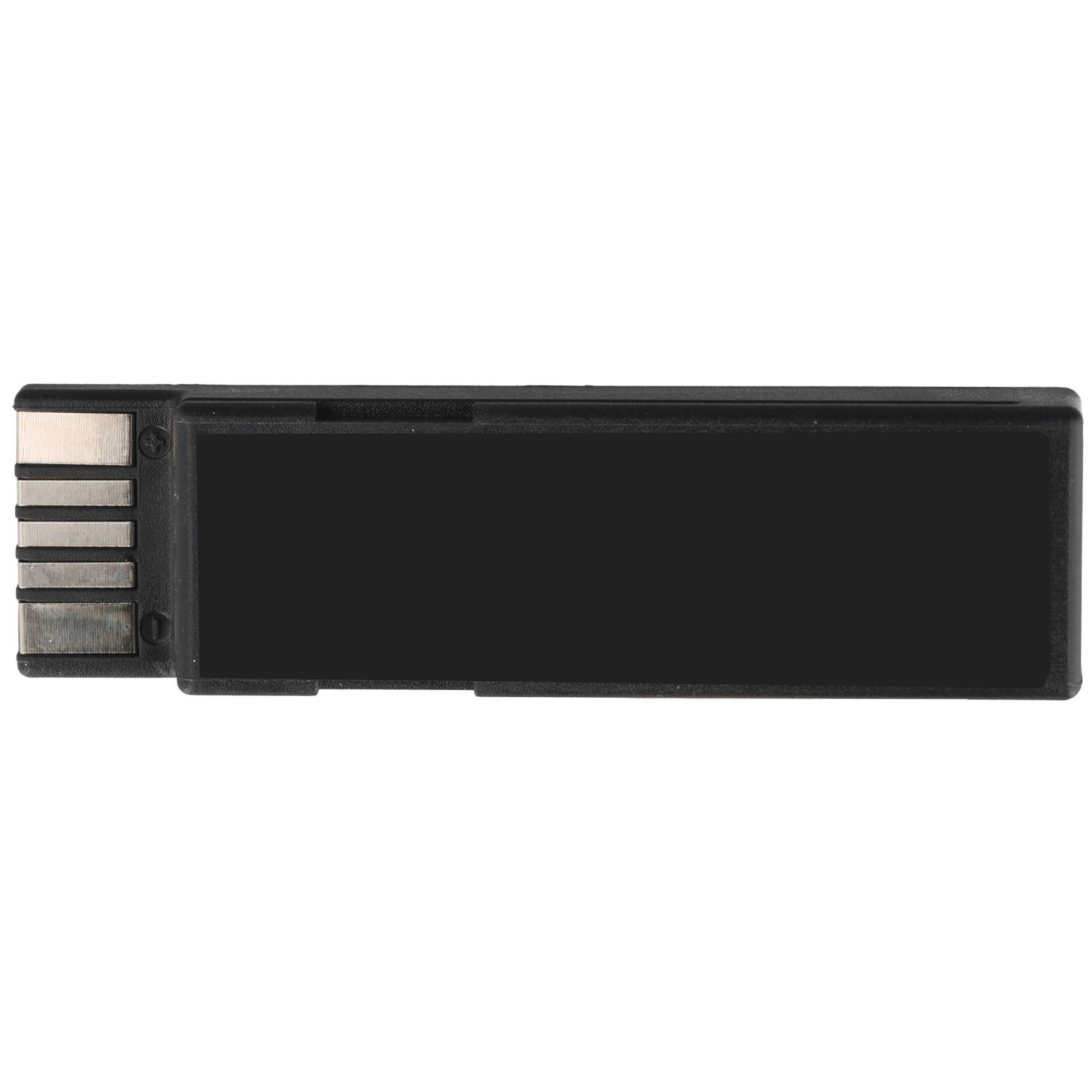 Schwarzes USB-Flash-Laufwerk auf weißem Hintergrund dargestellt.