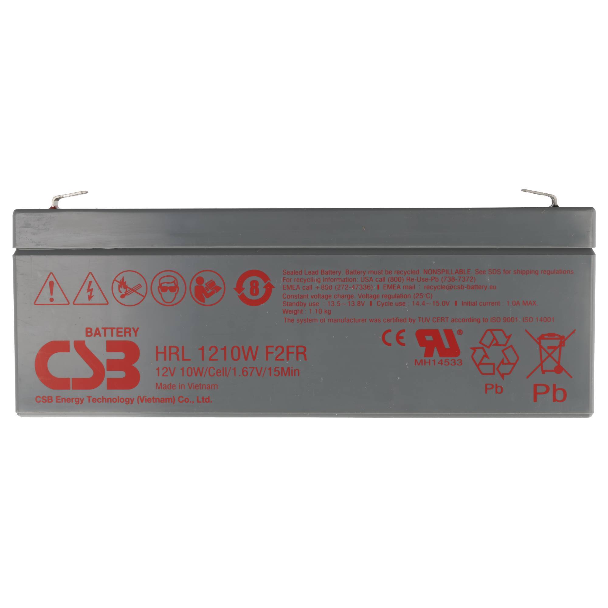 CSB Blei Gel Akku HRL1210WF2FR 12.0V 2.3Ah