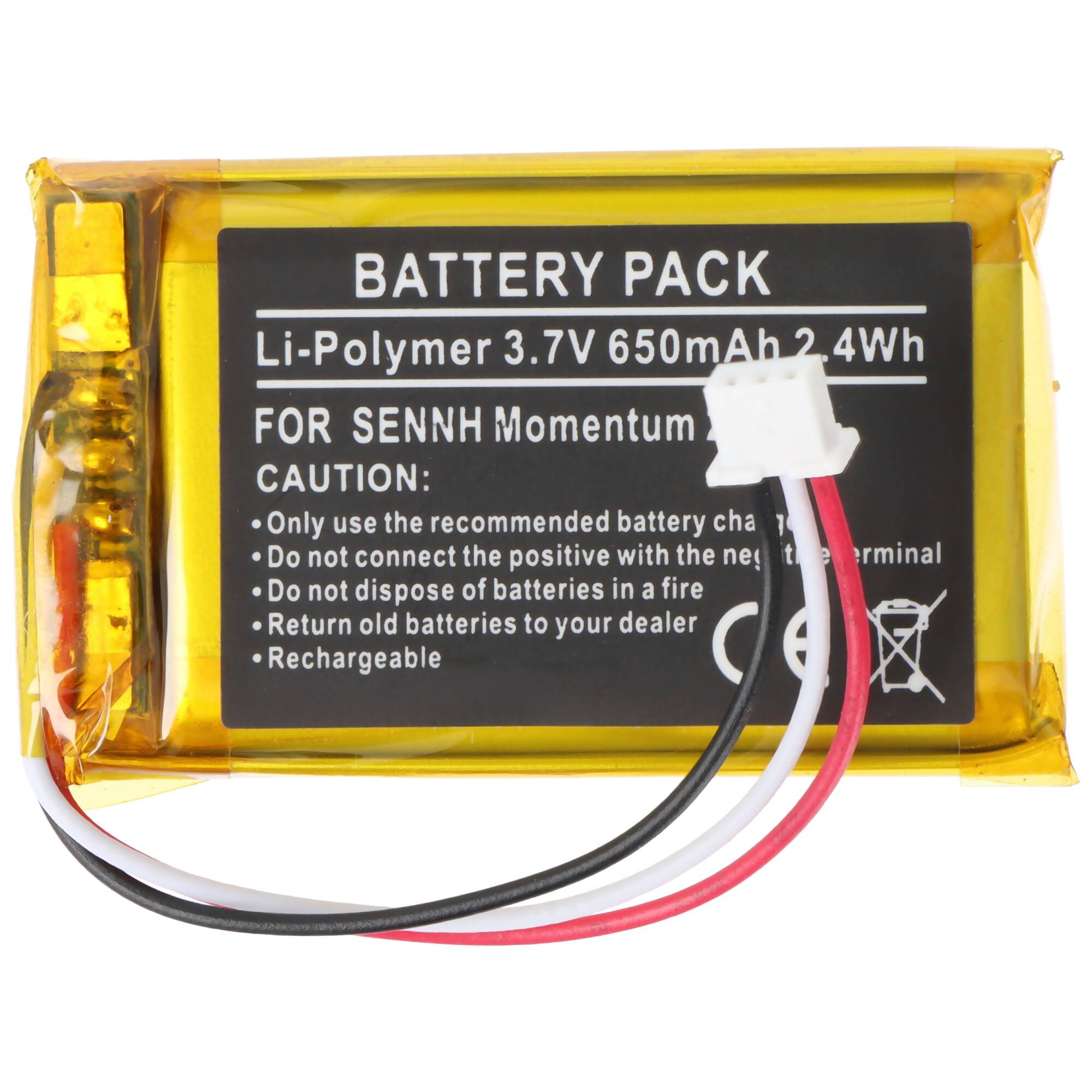 Lithium-Polymer-Akkupack mit der Bezeichnung „BATTERY PACK