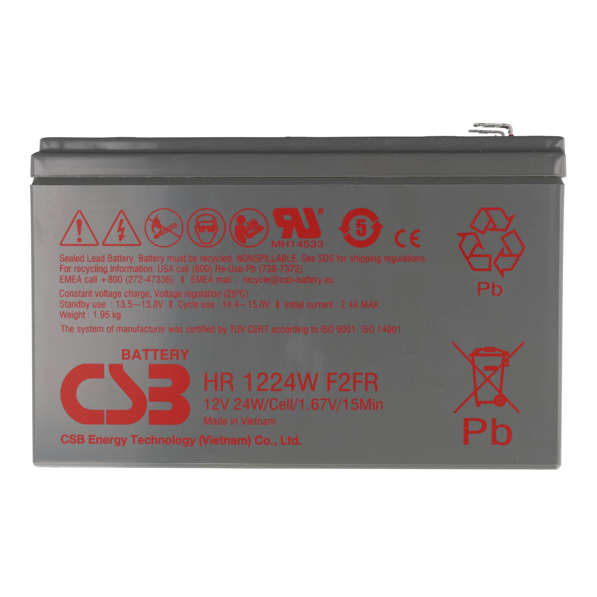 CSB HR1224WF2 Akku Blei PB 12Volt 4,5Ah
