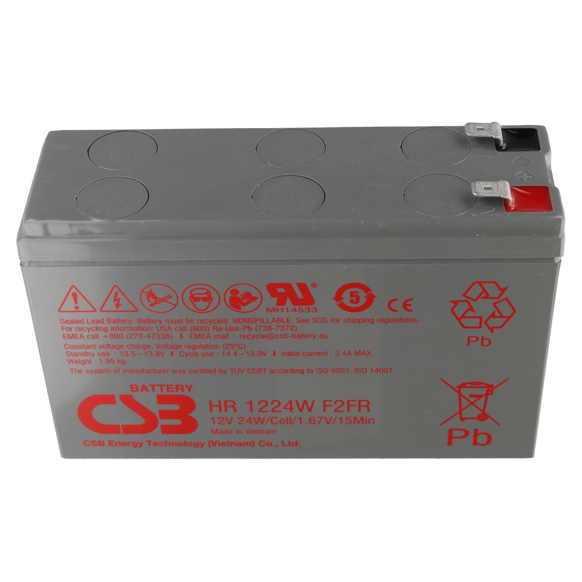 CSB HR1224WF2 Akku Blei PB 12Volt 4,5Ah