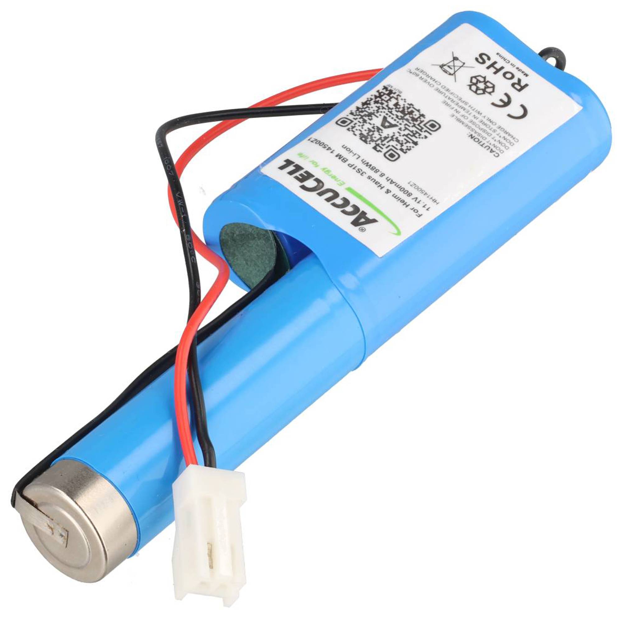 Lithium Ionen Akku passend für Heim & Haus 3S1P BM 14500Z1, 11,1V 800mAh