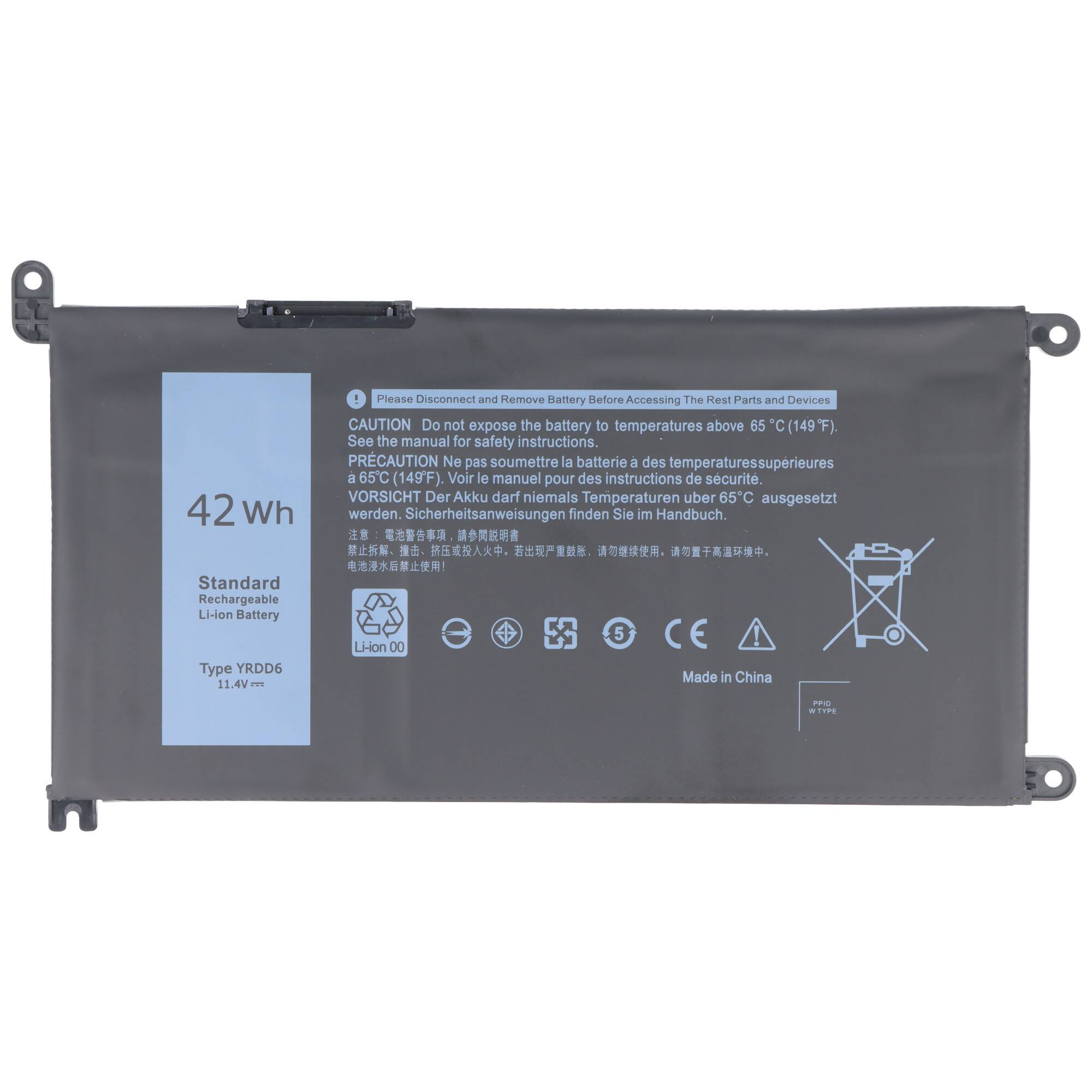Ersatzbatterie für Laptop mit der Bezeichnung „42 Wh