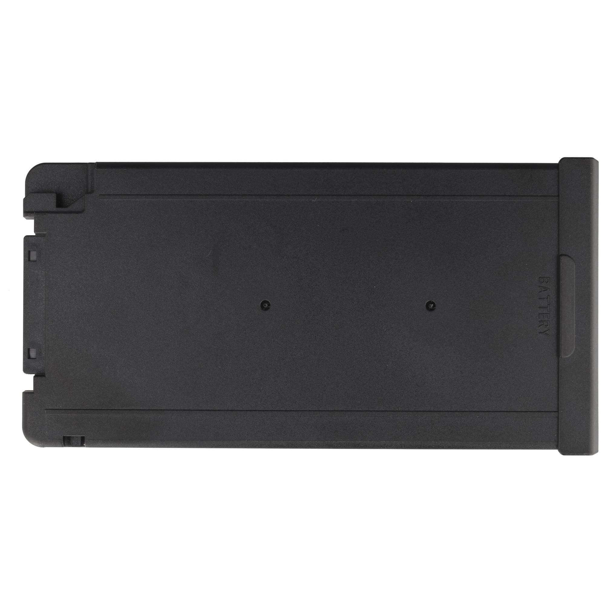 Schwarze rechteckige Batteriepak mit Seitenkonnektor und 