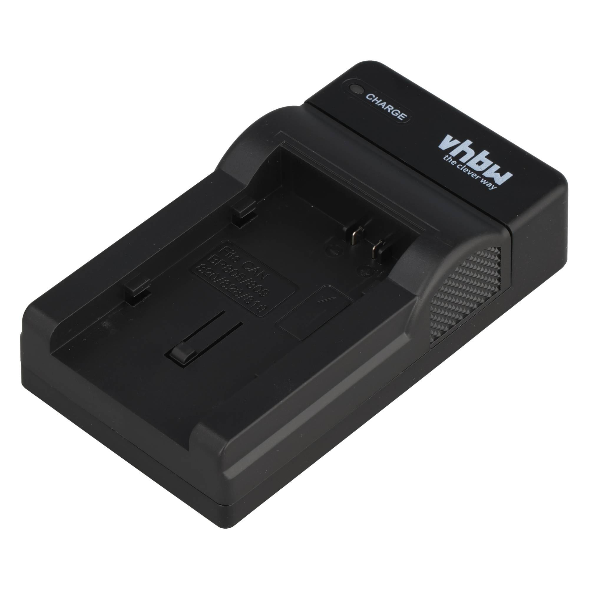 Schwarze Batterieladeschale mit „CHARGE