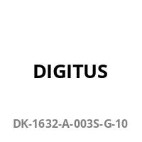 DIGITUS Patchkabel CAT 6A F/FTP Slim 0,30m grün 10 Stück