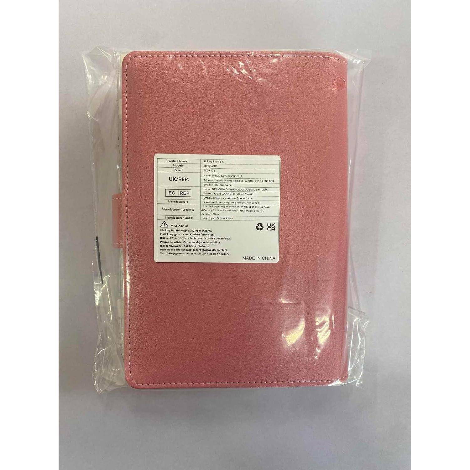 Rosa Tablet-Schutzhülle in transparenter Verpackung mit einem Produktetikett auf der Vorderseite.
