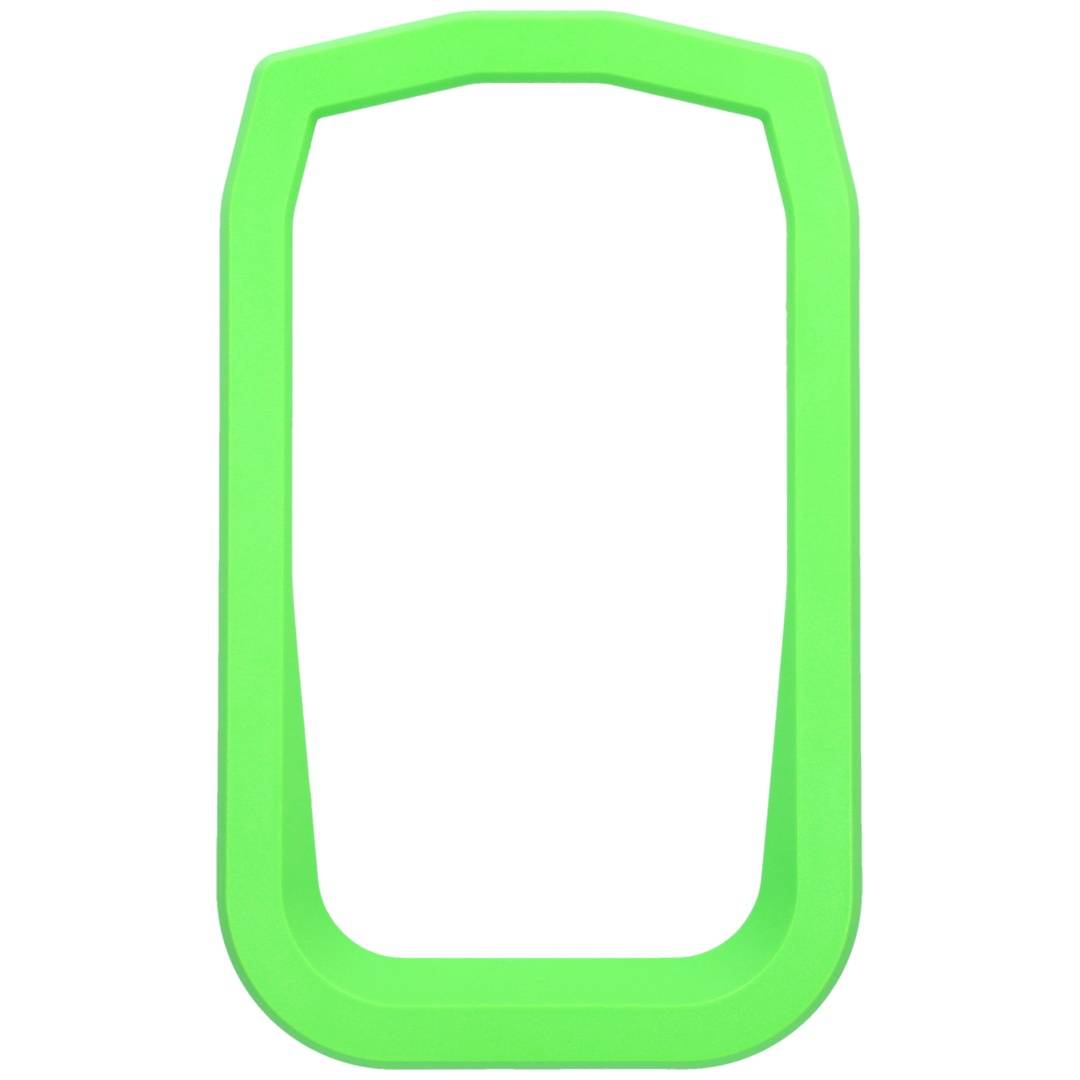 Ein leuchtend grüner Rahmen mit abgerundeten Ecken auf weißem Hintergrund, der einem leeren Rahmen oder App-Symbol ähnelt.