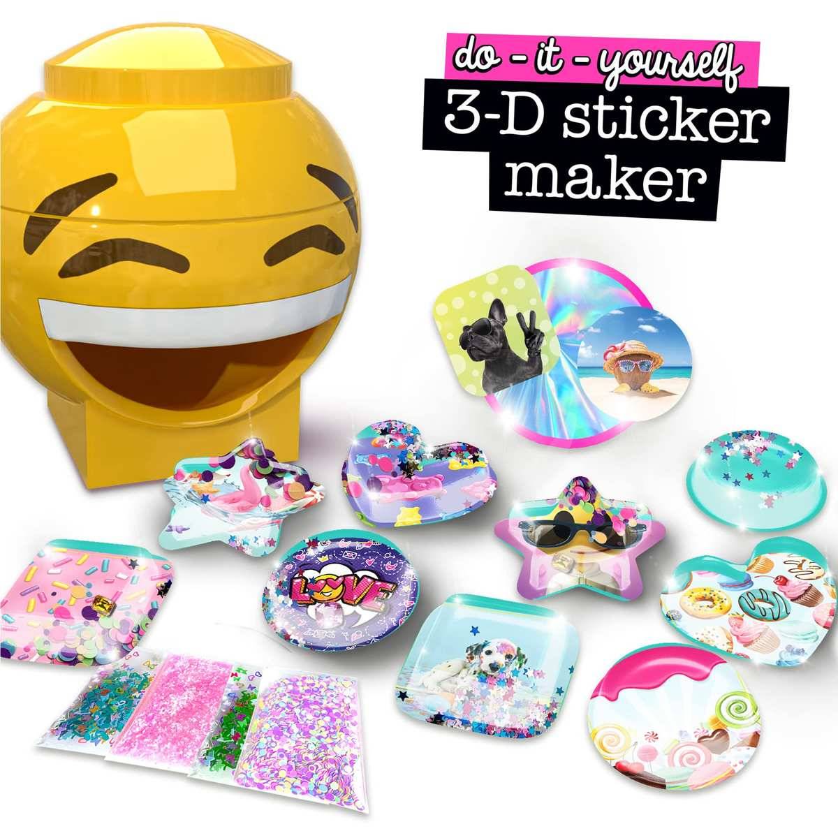 Anzeige für einen „Do-it-yourself 3-D-Aufklebermacher