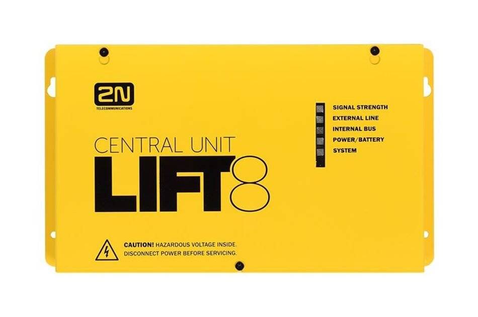 Gelbe 2N-Geräteüberwachungsbox „Central Unit LIFT8