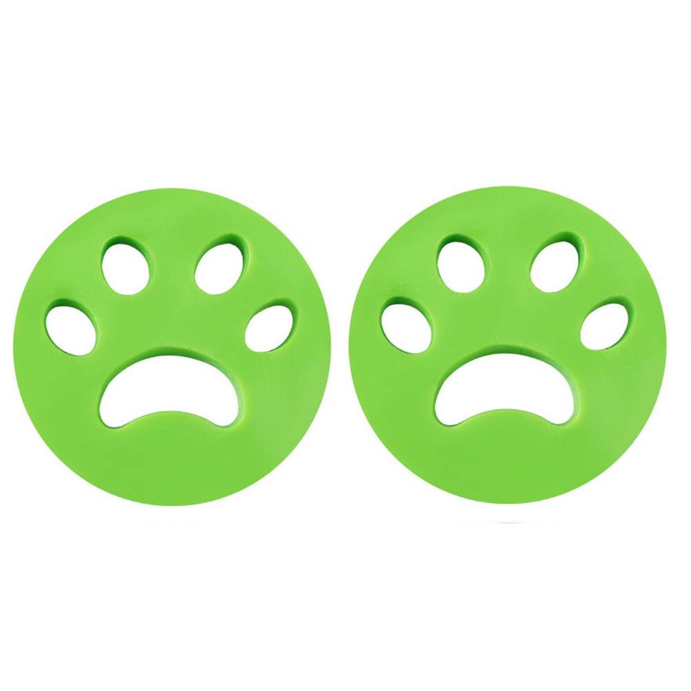 Zwei grüne, pfotendruck-förmige Symbole mit einem traurigen Mund, nebeneinander auf weißem Hintergrund dargestellt.
