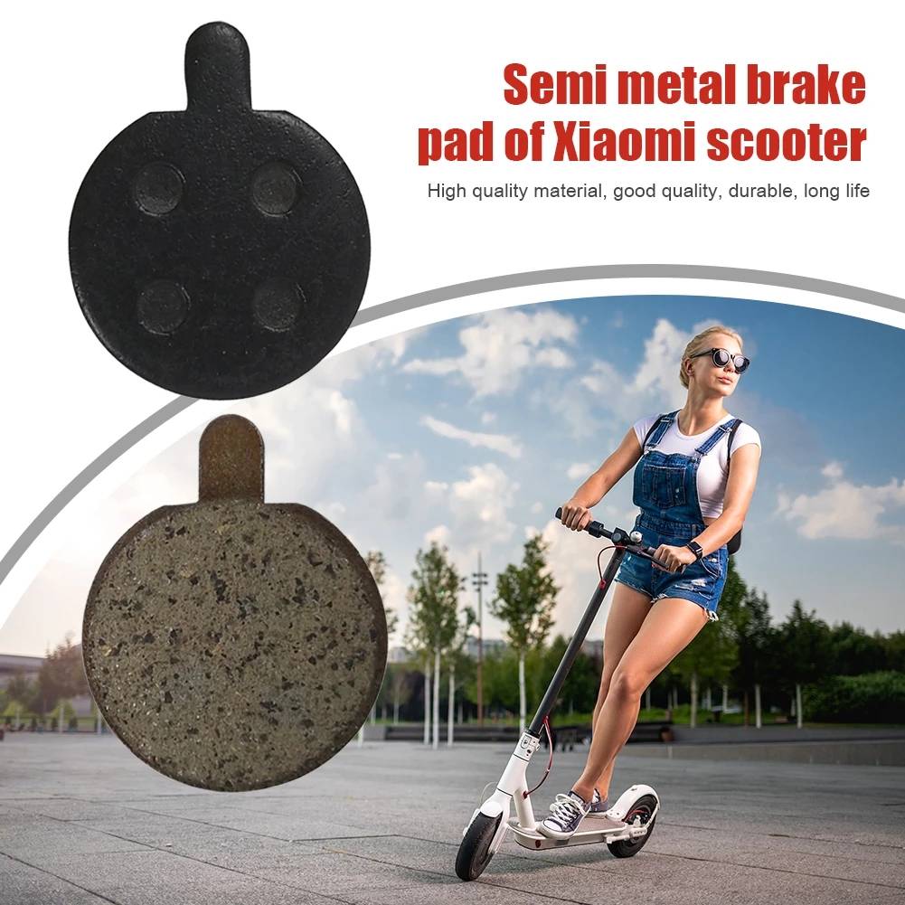 Werbeanzeige für „Halbmetall-Bremsbelag des Xiaomi-Scooters