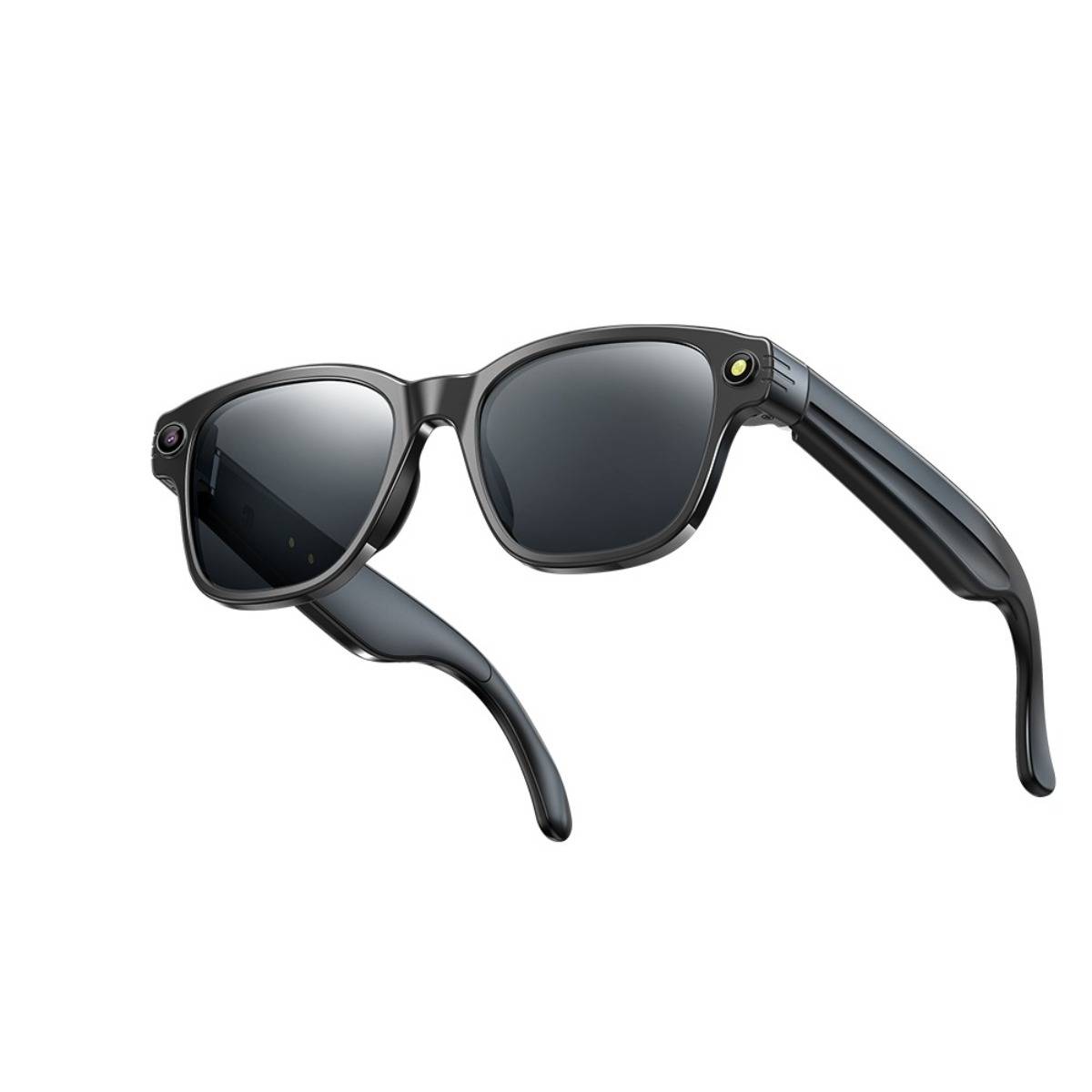 Intelligente AI-Brille (Schwarzrahmen) mit HD-Kamera und Sprachassistent Black