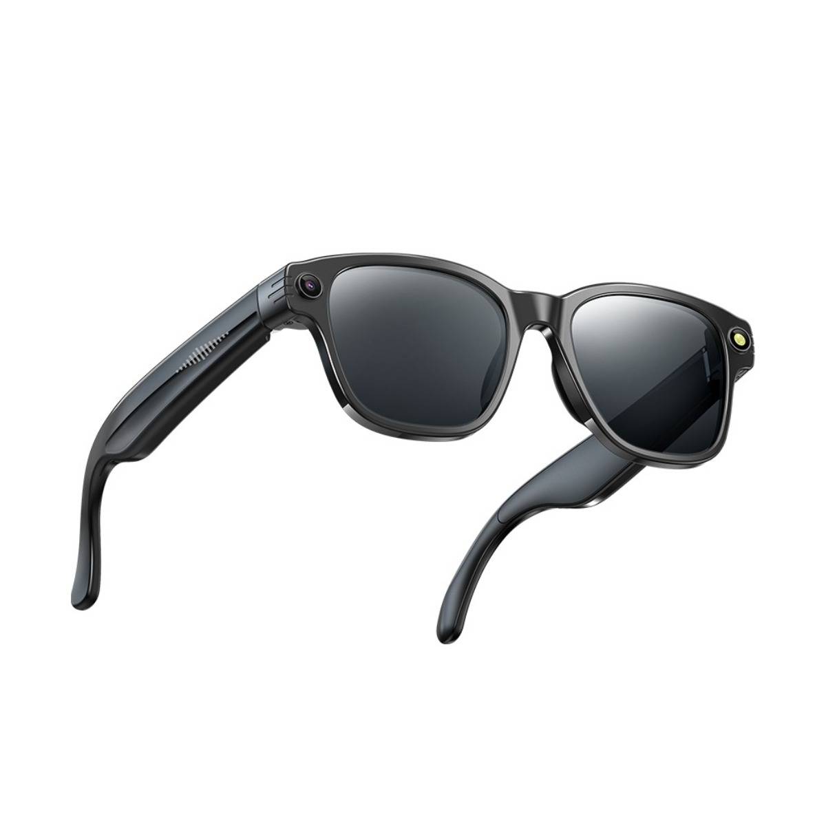 Intelligente AI-Brille (Schwarzrahmen) mit HD-Kamera und Sprachassistent Black